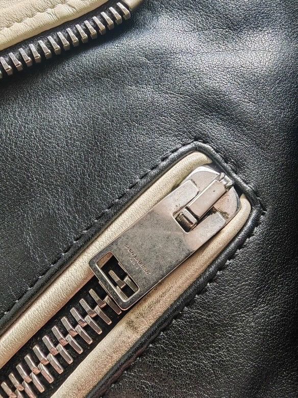 Saint Laurent Paris Saint Laurent Paris sample leather jacket - Dmc99 Size US S / EU 44-46 / 1 - 9 Thumbnail