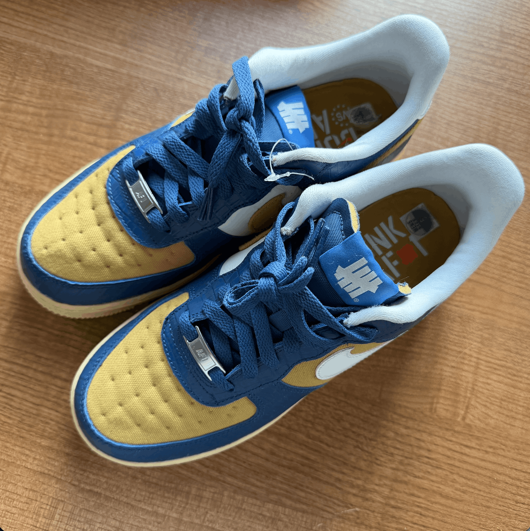 Nike × Undefeated NikUndefeated Air Force 1 Low “5 On It” Court Blue Size US 6 / EU 39 - 3 Thumbnail