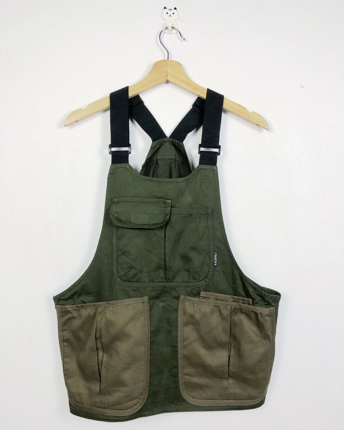 image of Military x Outdoor Life Fieldcore Japan Utility Pocket Vest in Green/Brown, Men's (Size Medium)