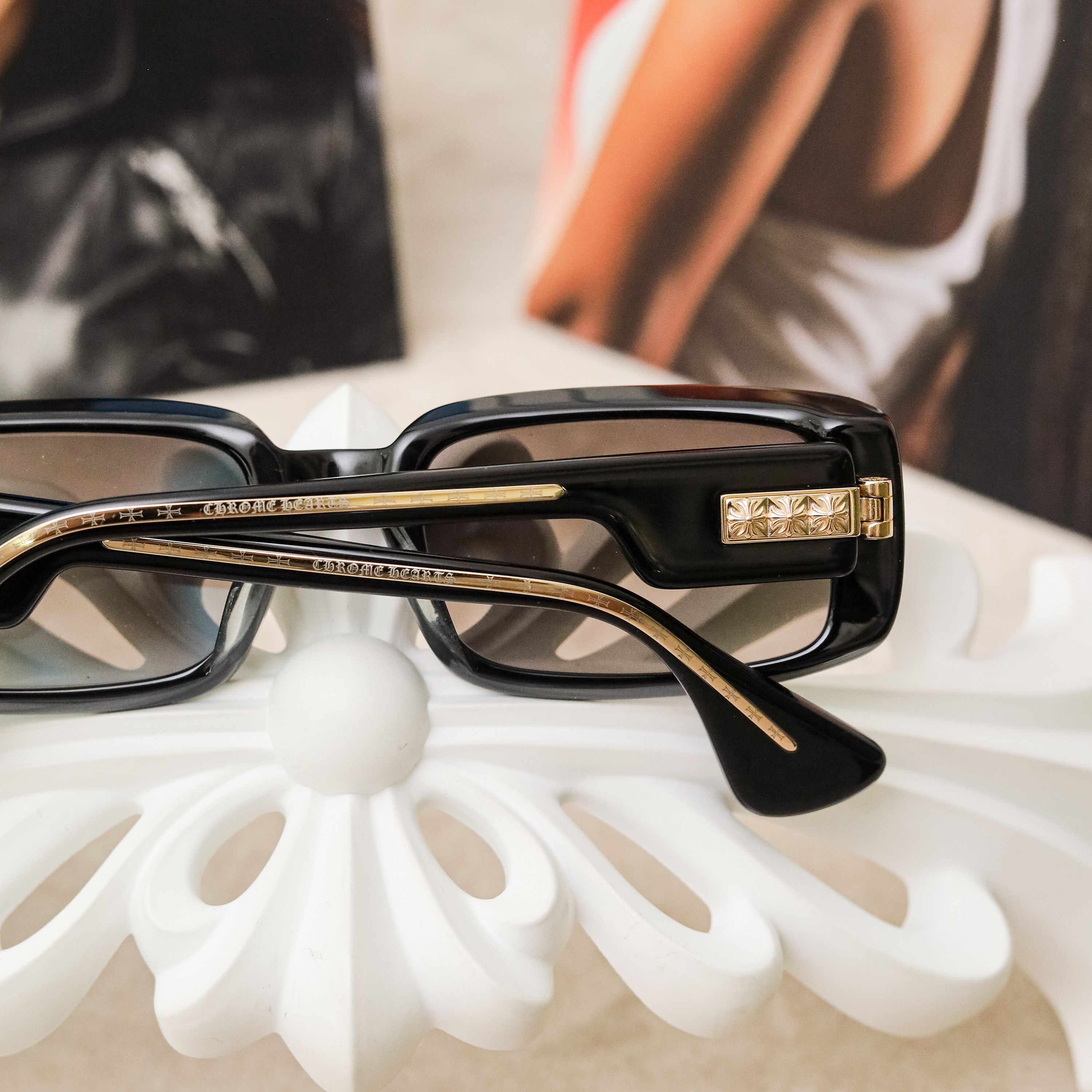 Chrome Hearts CHROME HEARTS Kink Square Sunglasses BLACK Size ONE SIZE - 6 Thumbnail