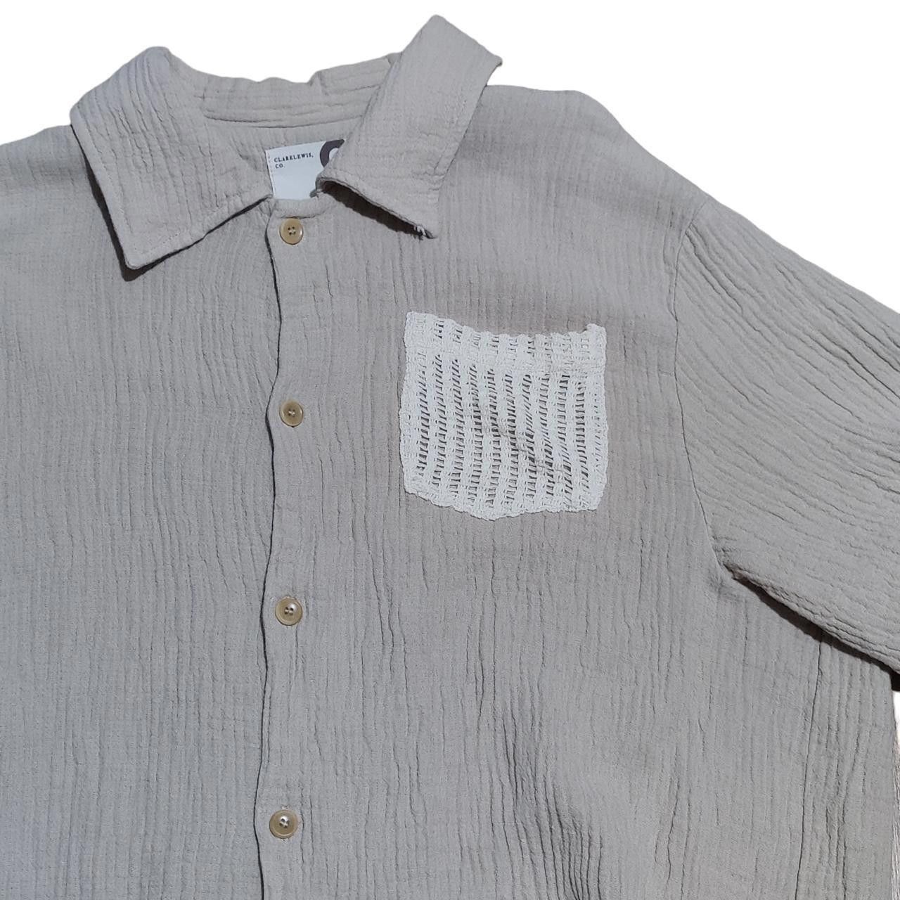 Other Clarelewis Light Beige Muslin Pocket Shirt Size US L / EU 52-54 / 3 - 2 Thumbnail