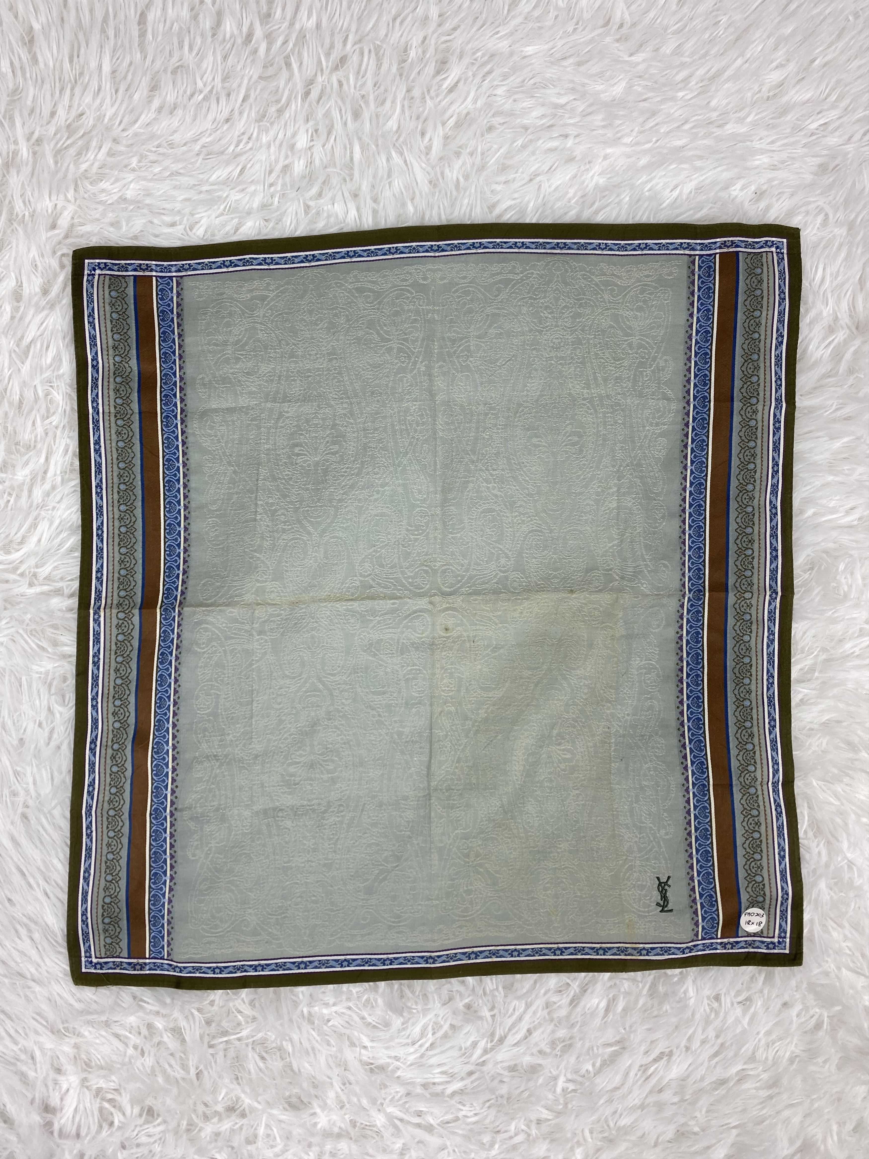 Vintage × Yves Saint Laurent Vintage Yves Saint Laurent Handkerchief Neckerchief PH0203 Size ONE SIZE - 4 Thumbnail