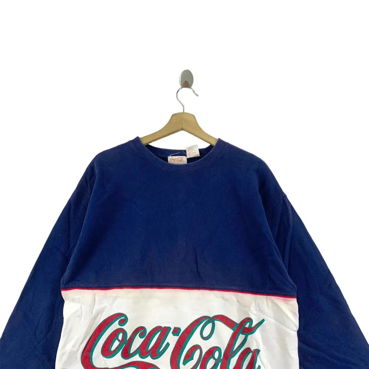 Coca Cola Vintage 90’ COCA COLA COKE Center Logo Rugby Size XL / US 12-14 / IT 48-50 - 3 Thumbnail