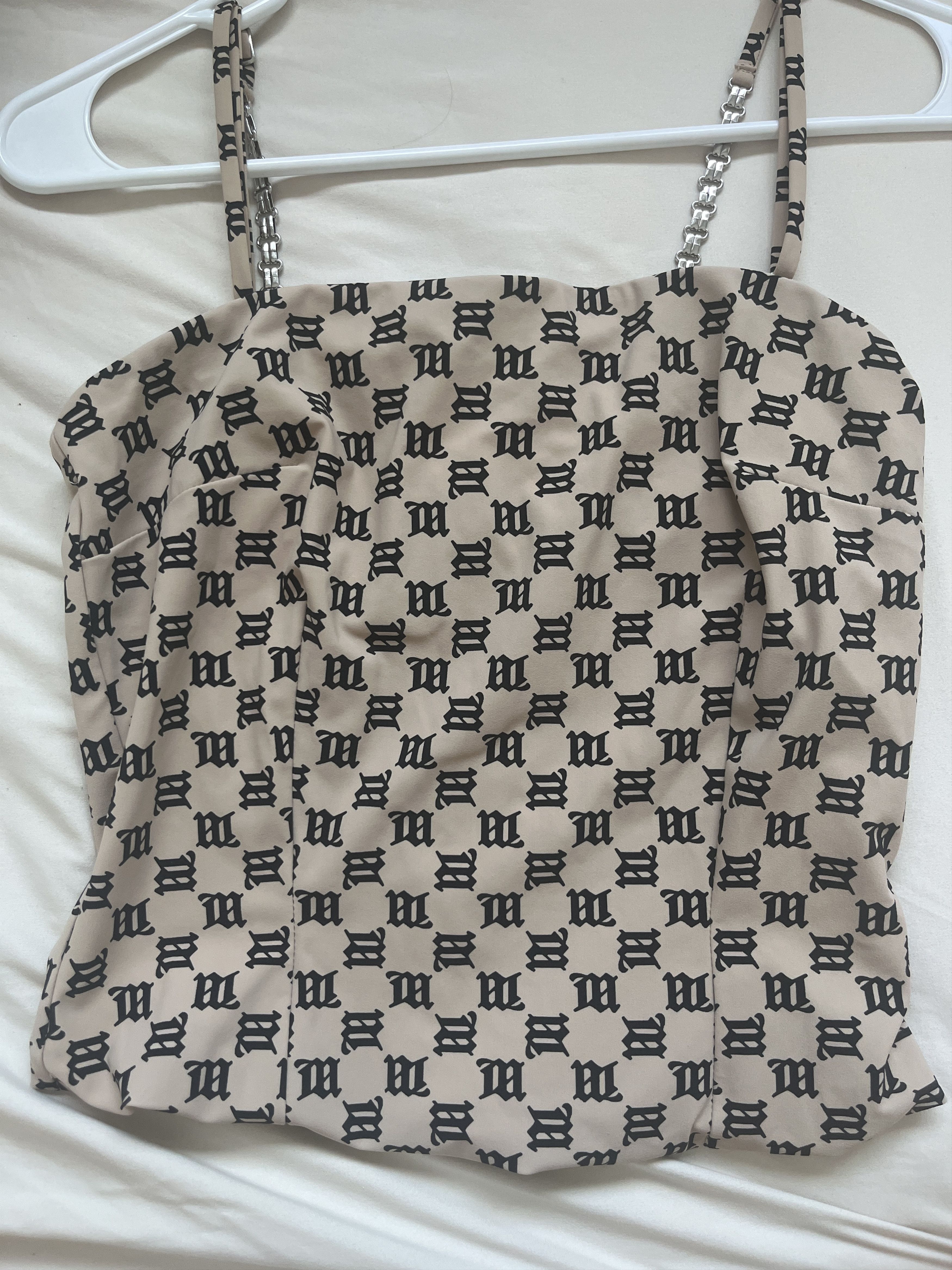 Misbhv MISBHV monogram logo nude top Size M / US 6-8 / IT 42-44 - 3 Thumbnail