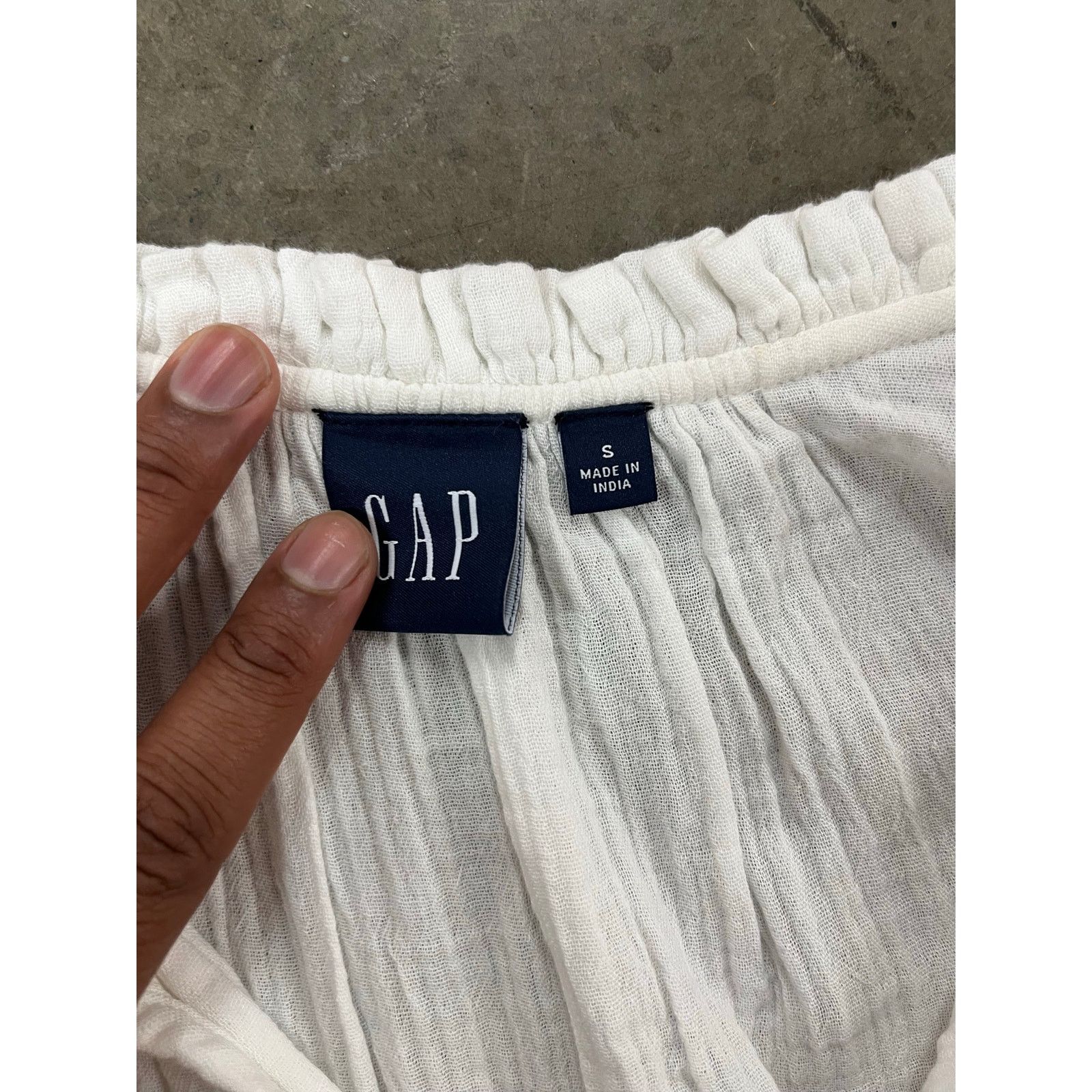 Gap Gap Women - Crinkle Gauze Mini Dress / S / White / NWOT Size S / US 4 / IT 40 - 5 Thumbnail