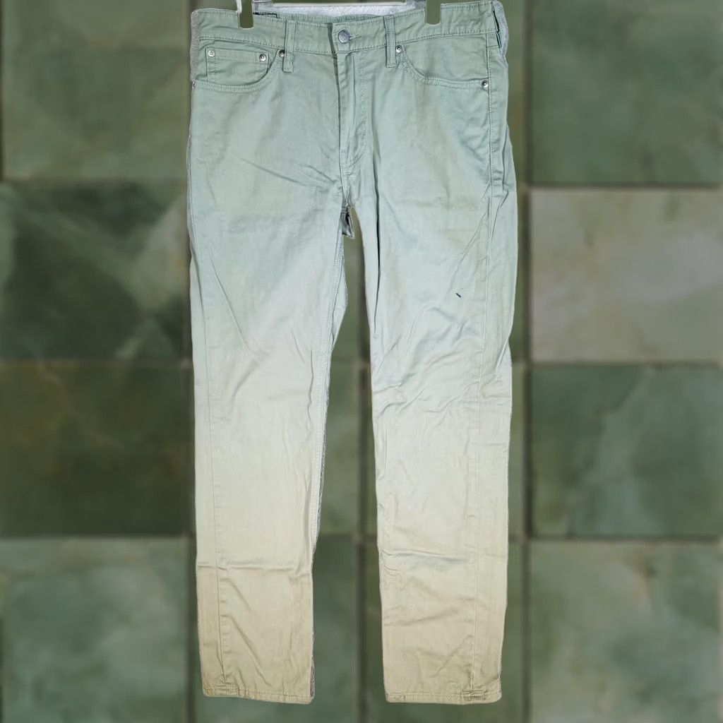 Levi's Levi's 511 Slim Taper Jeans Mens 33x32 Green Denim Zip Fly Mid Rise Slim Stretch Pocket 5-Pocket Coat? Size US 33 - 1 Thumbnail