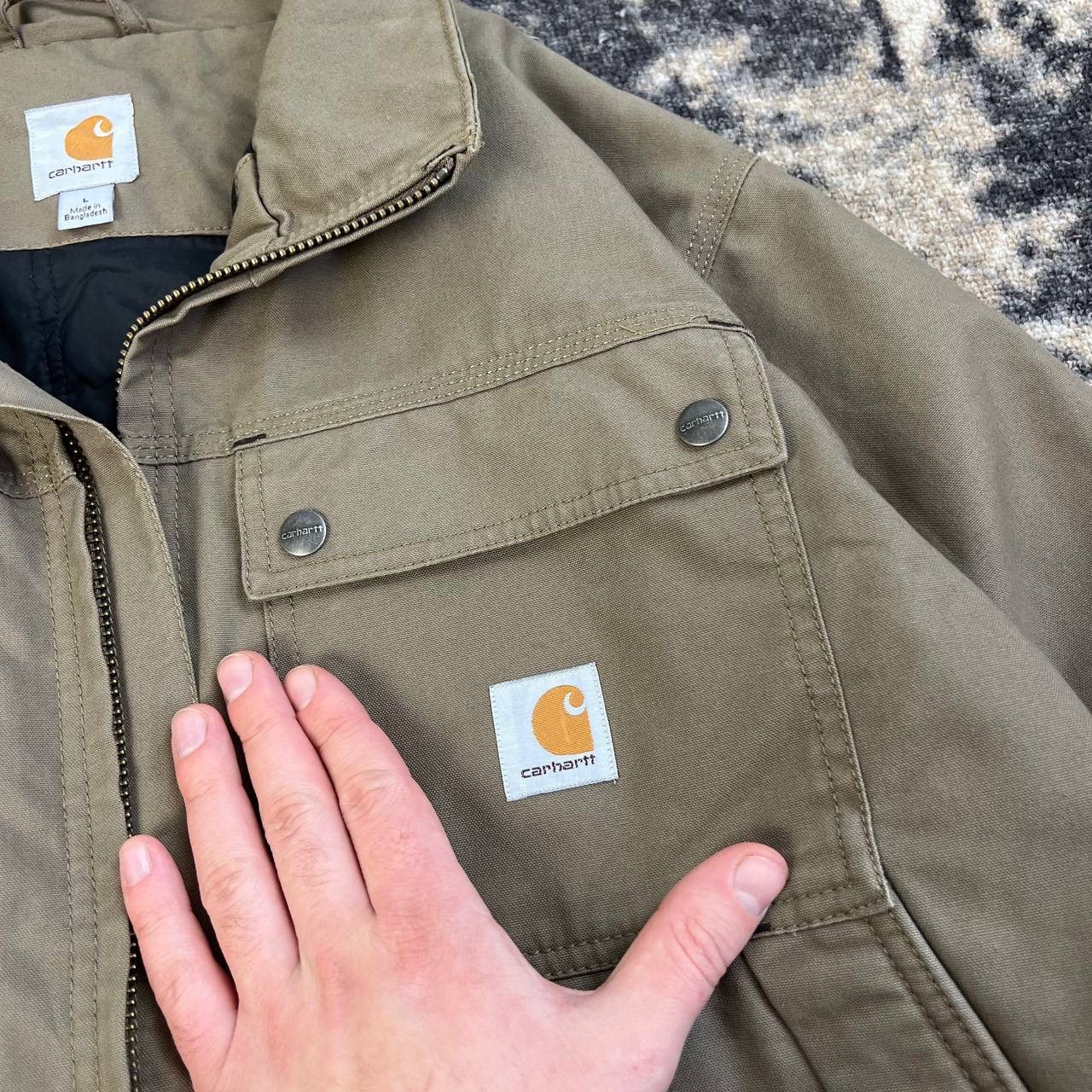 Carhartt Carhartt Vintage Y2K Bomber Jacket Streetwear Sk8 Style Size US L / EU 52-54 / 3 - 4 Thumbnail