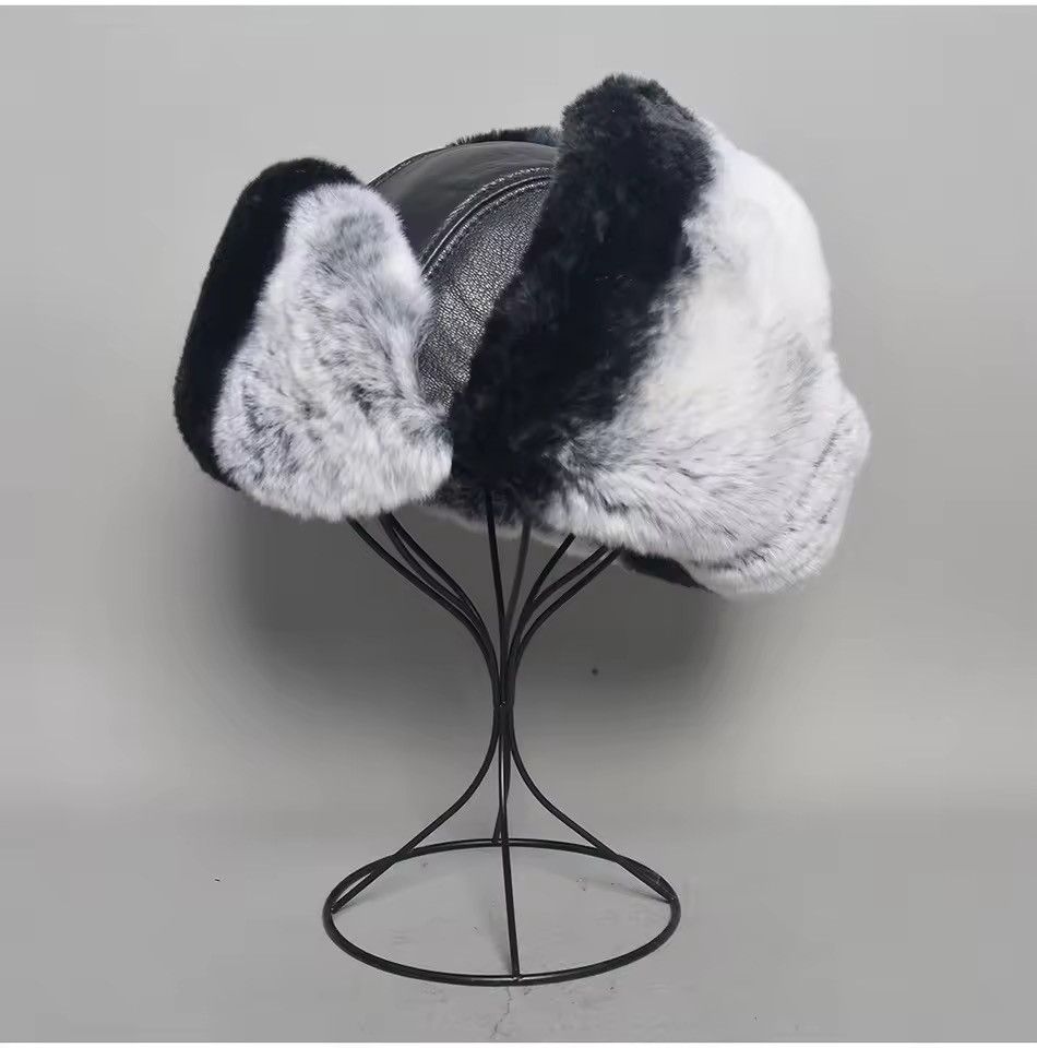 Japanese Brand Unisex RealRabbit Fur Ushanka Trapper Hat Size L Size ONE SIZE - 7 Thumbnail