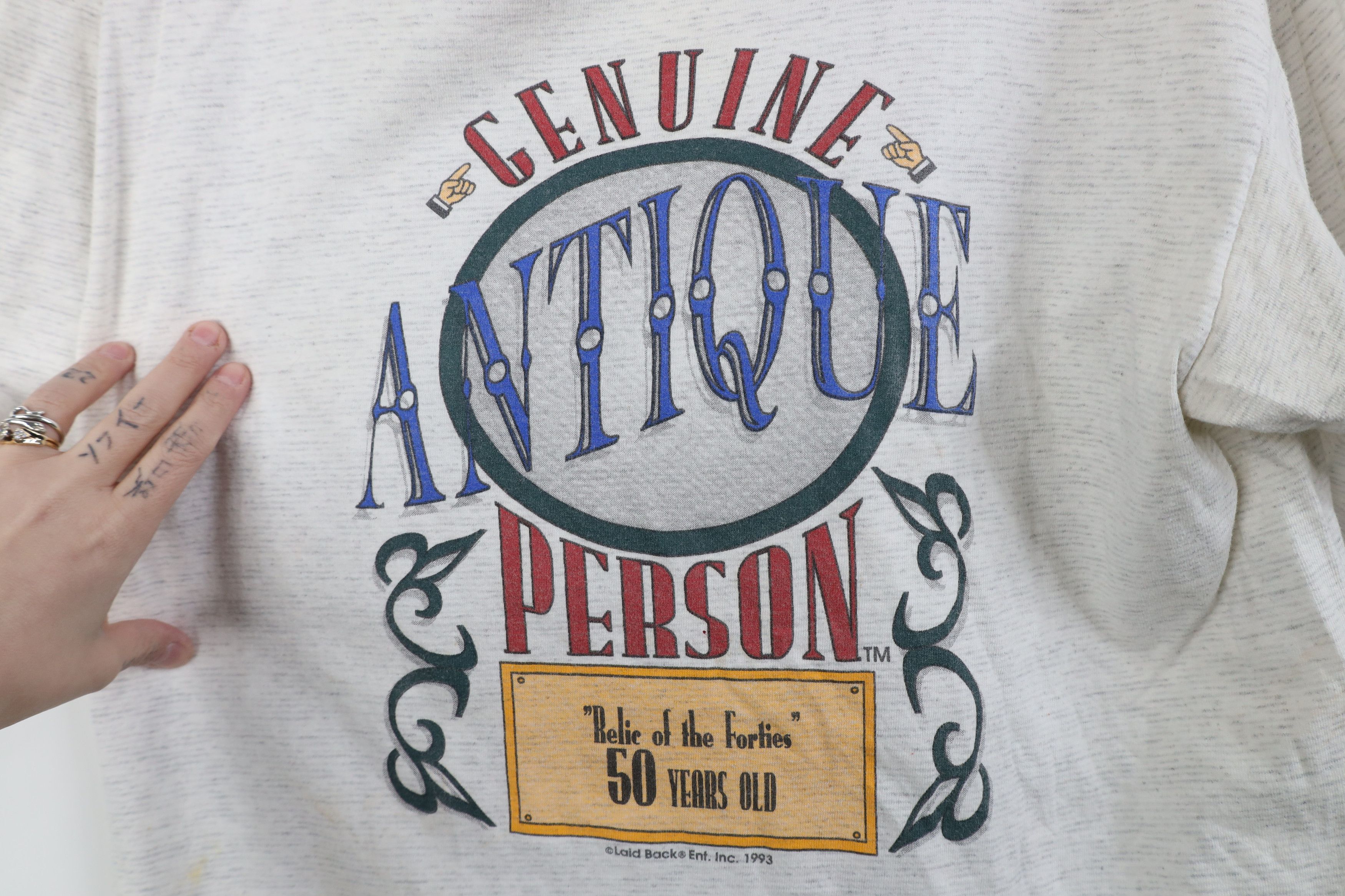 Vintage Vintage 90s Streetwear Person Short Sleeve T-Shirt USA Size US XL / EU 56 / 4 - 4 Thumbnail