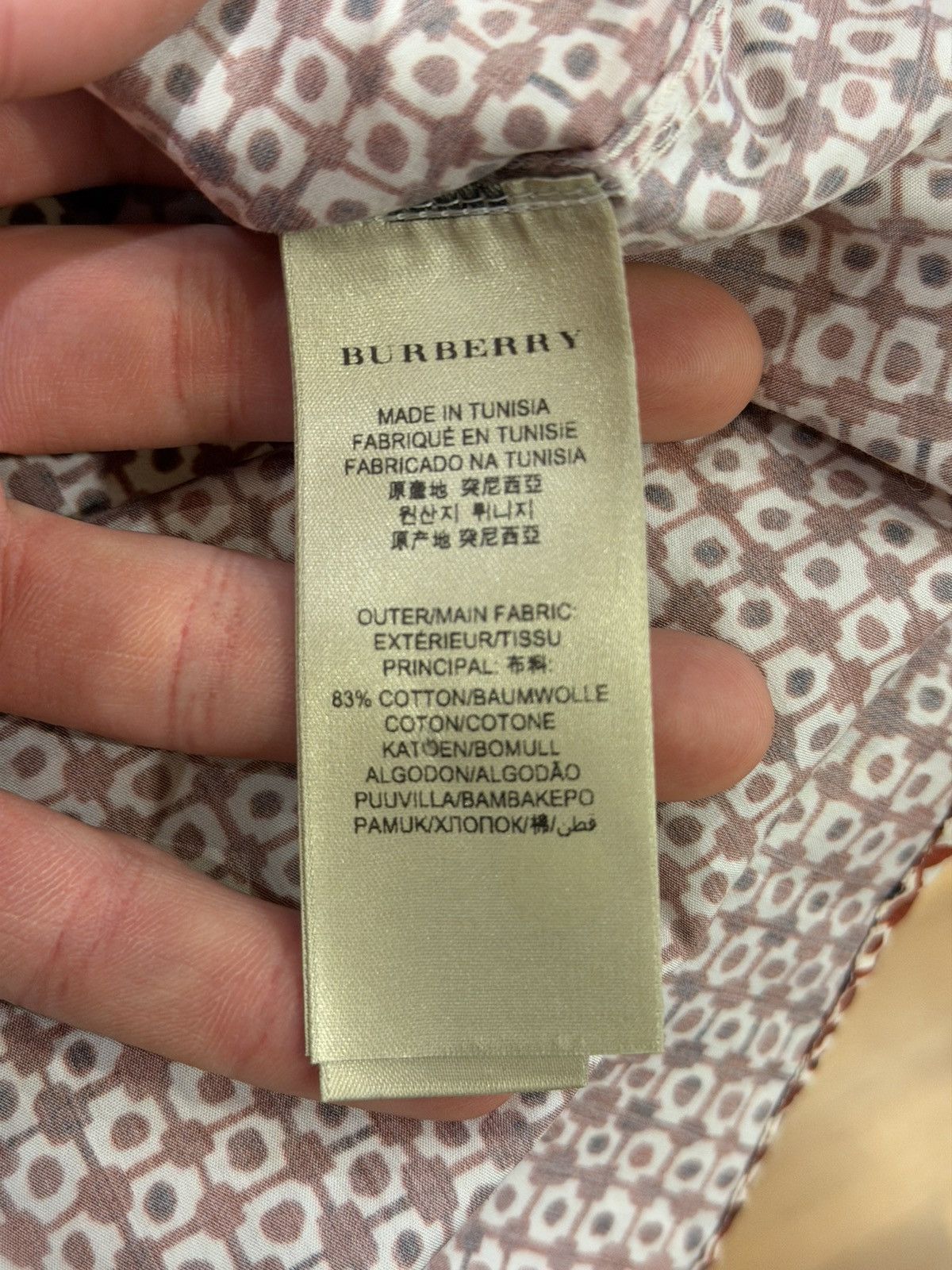 Burberry Burberry London Button Up Shirt - Red Size US XL / EU 56 / 4 - 5 Thumbnail