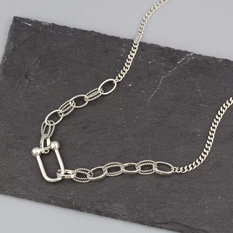 Jewelry Creative Vintage Hip HopU-shaped Necklace Size ONE SIZE - 3 Thumbnail
