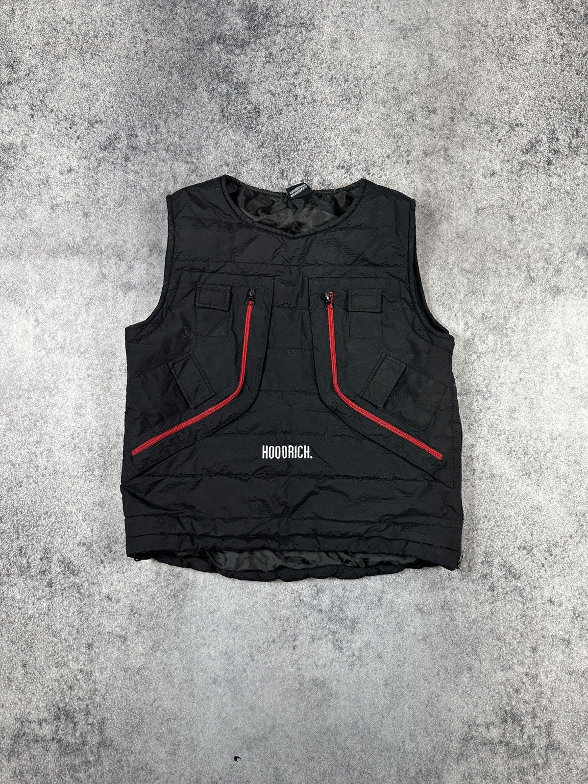 Hoodrich Hoodrich Logo Vests Trapstar Style Drill Streetwear Rare M Size US M / EU 48-50 / 2 - 2 Thumbnail