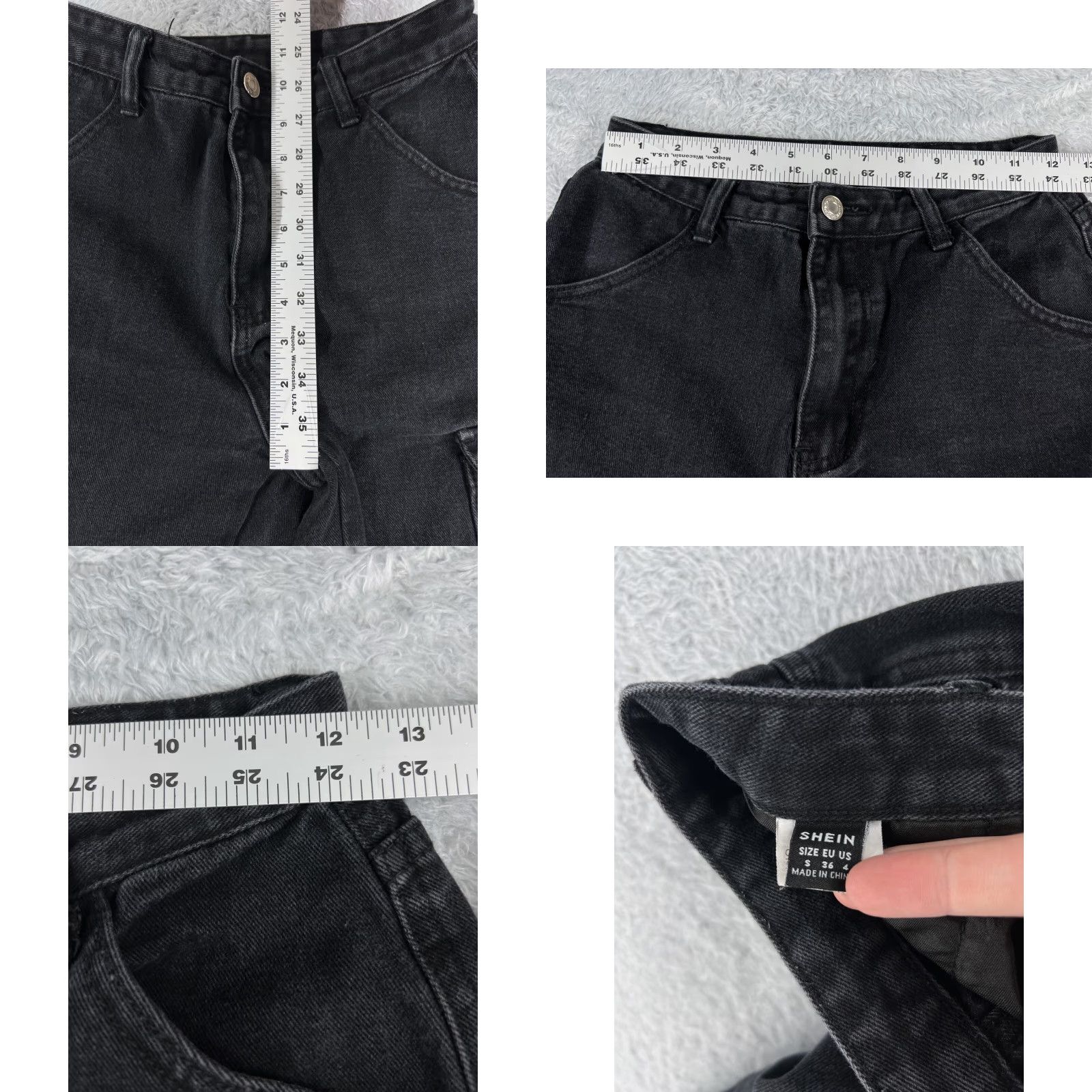 Shein VINTAGE SheIn Jeans Womens 24 Beige Denim Pants Straight Leg Medium Rise 24x30 Casual Cotton Size 42" / US 20 - 8 Thumbnail