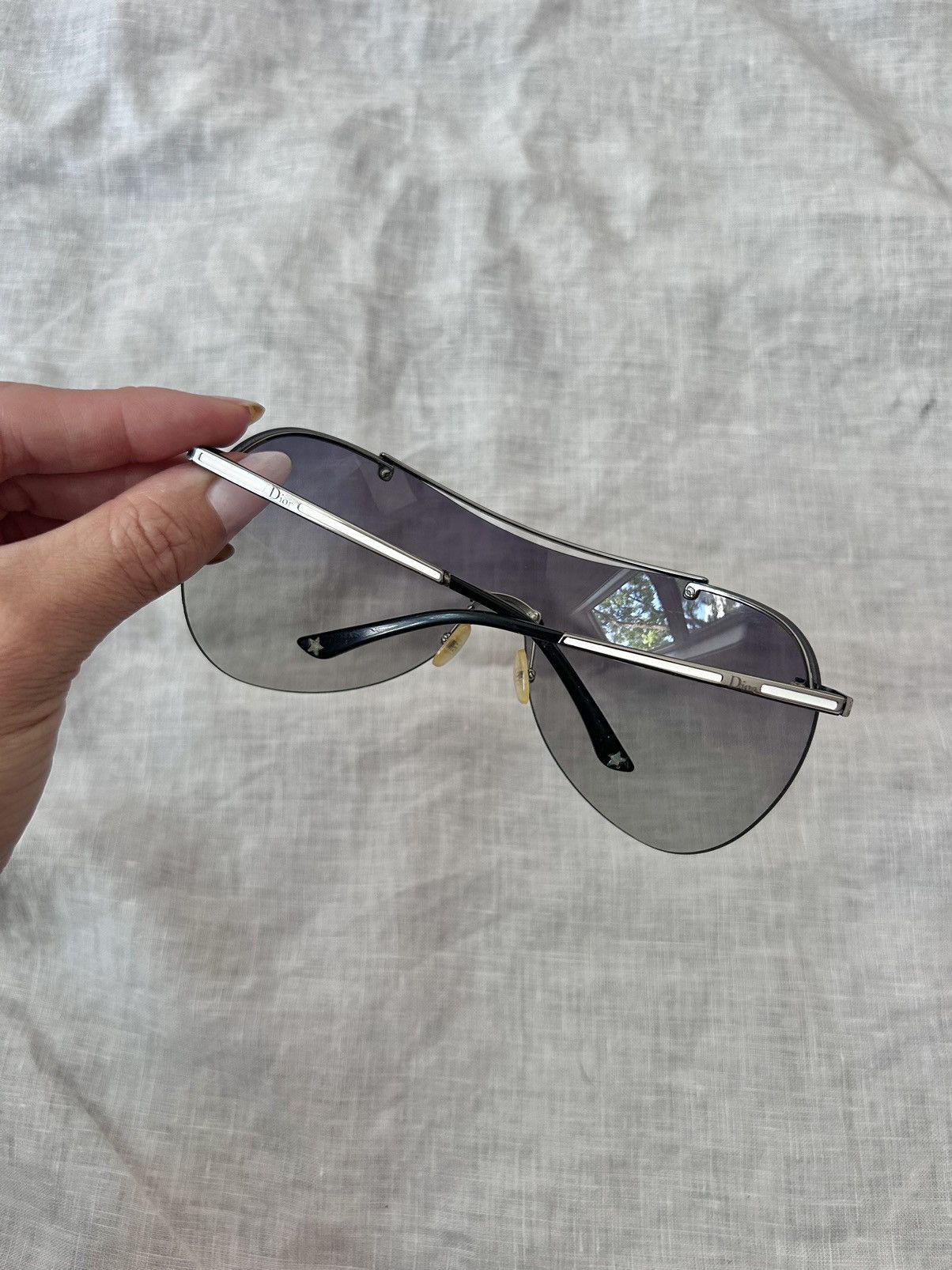 Dior Vintage Dior Shield Sunglasses Size ONE SIZE - 8 Thumbnail