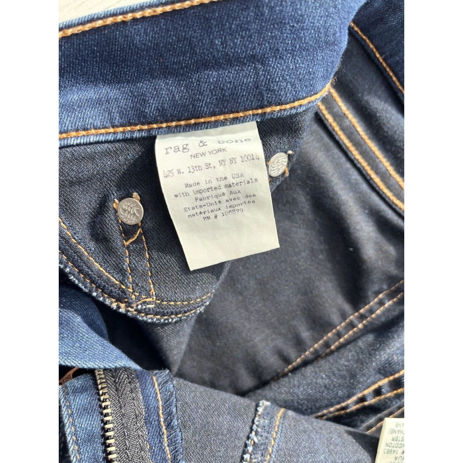 Rag & Bone Rag & Bone Jeans Women's Blue Joshua 26 Slim Stretch Skinny Ankle City Classic Size 26" / US 2 / IT 38 - 3 Thumbnail