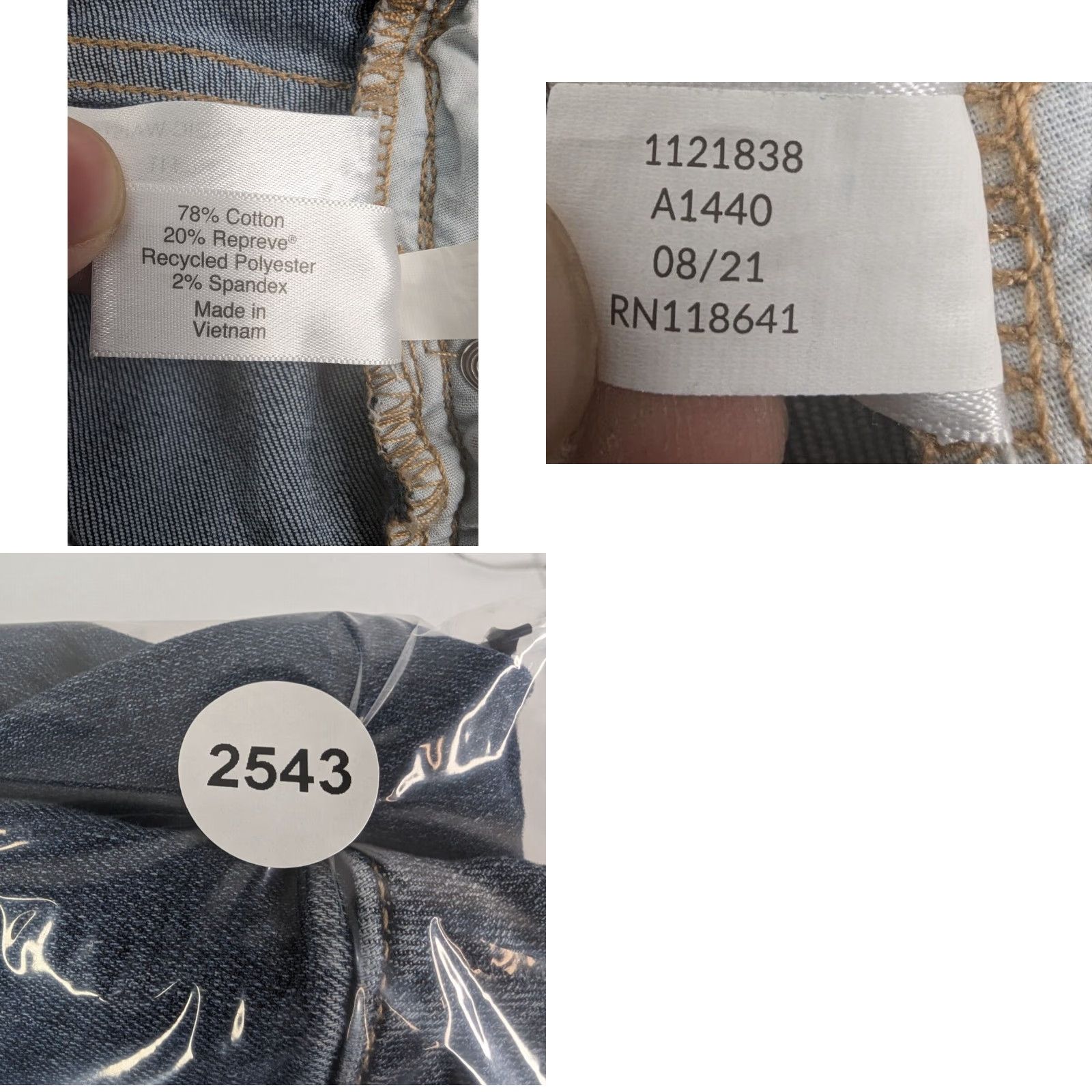 Vintage Lane Bryant Jeans Boyfriend 14 Blue Cotton Blend Denim Mid Rise Relaxed Slimming Comfort Stretch Plus Womens N/A Size 36" / US 14 / IT 50 - 9 Thumbnail