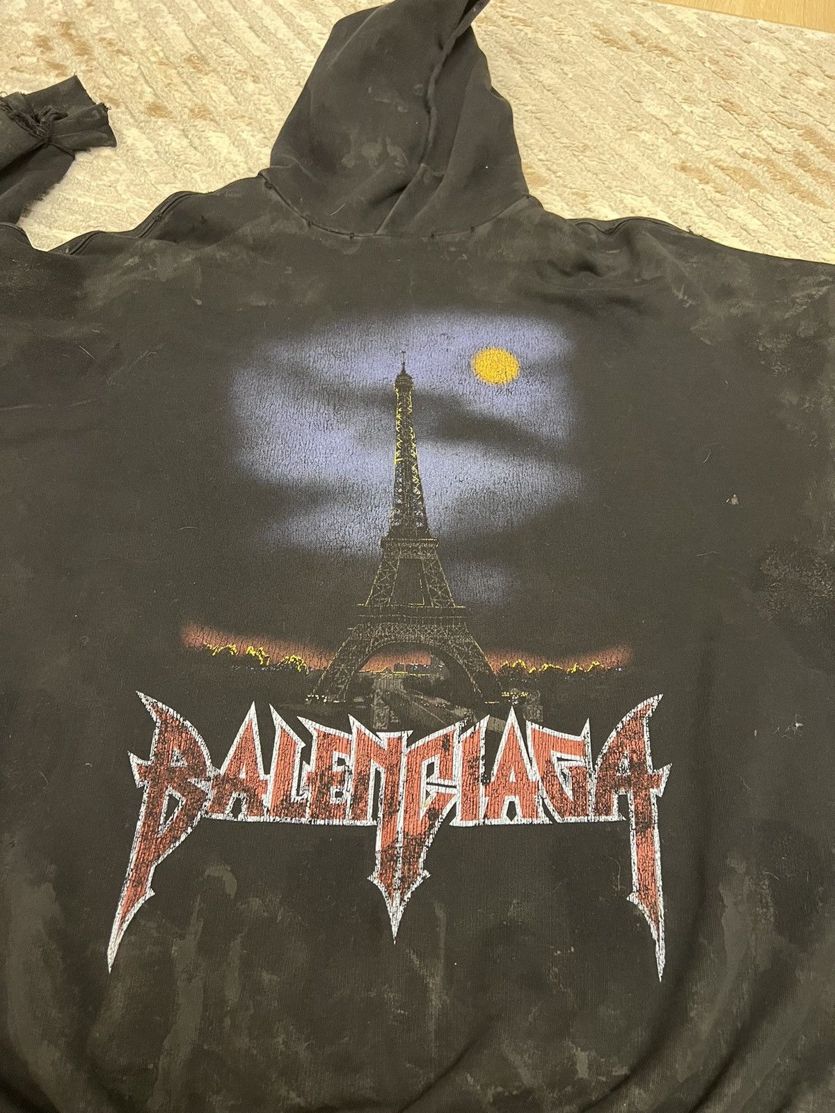 Balenciaga Balenciaga Paris Moon hoodie Size US M / EU 48-50 / 2 - 21 Thumbnail
