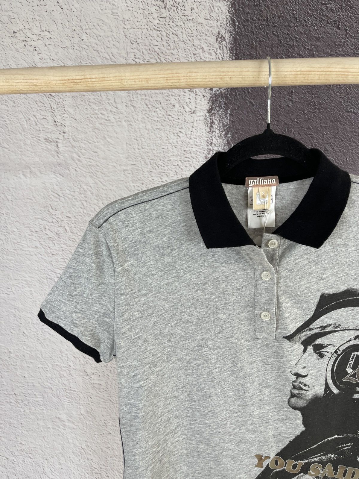 John Galliano John Galliano Newspaper Polo YOU SAID IT BETTER THAN ALL Size S / US 4 / IT 40 - 3 Thumbnail
