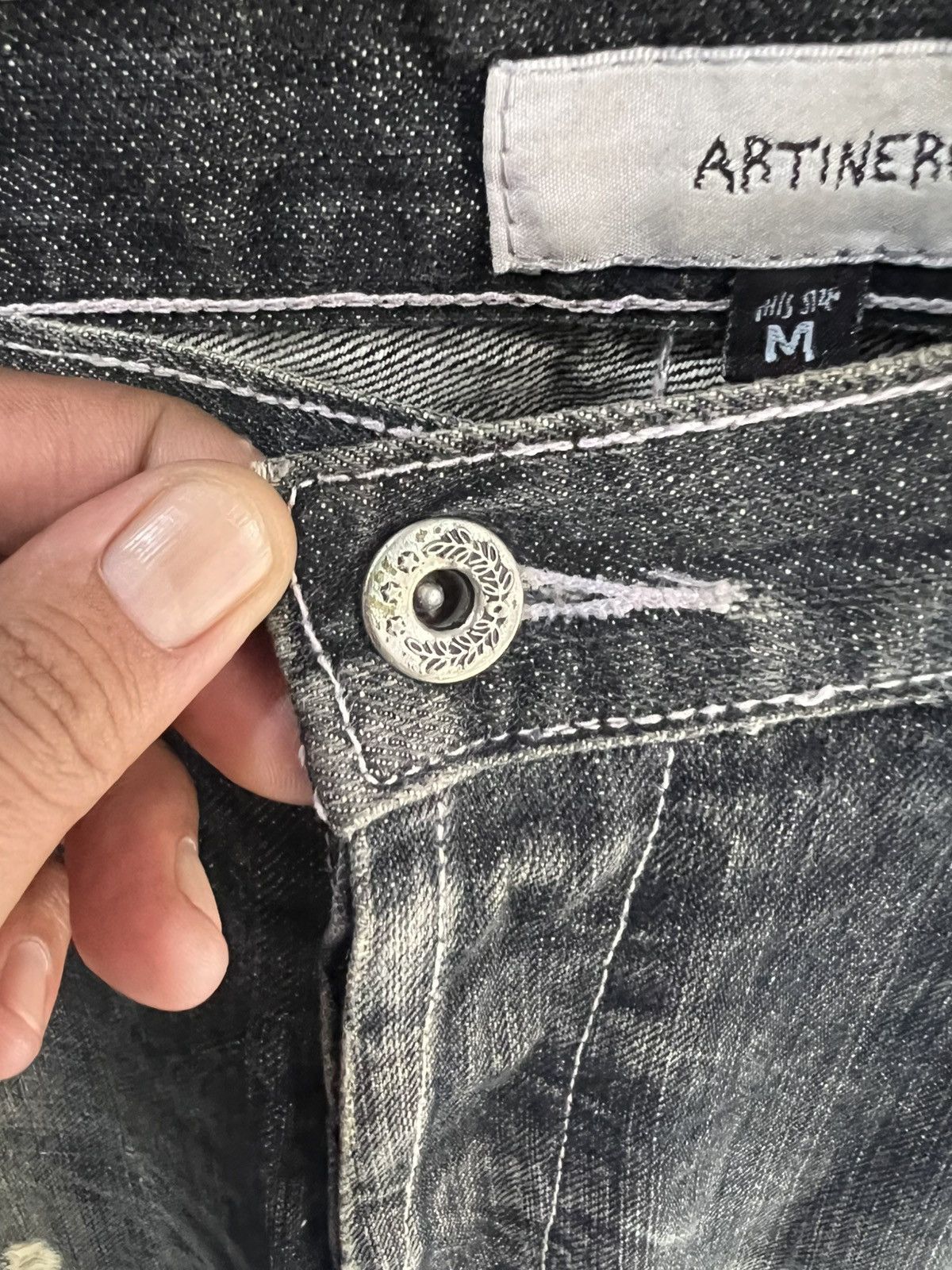 Other 🔥Rare Artinero Patchwork Kapital Inspired Distressed Denim Size US 34 / EU 50 - 9 Thumbnail