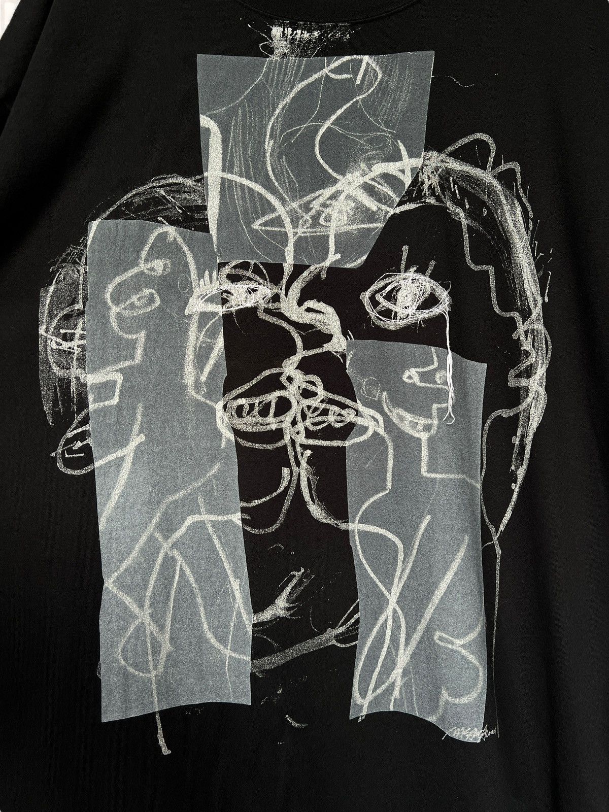 CABANE de ZUCCa × Issey Miyake × Zucca Vintage Zucca Oversized Art Tshirt Size US L / EU 52-54 / 3 - 6 Thumbnail