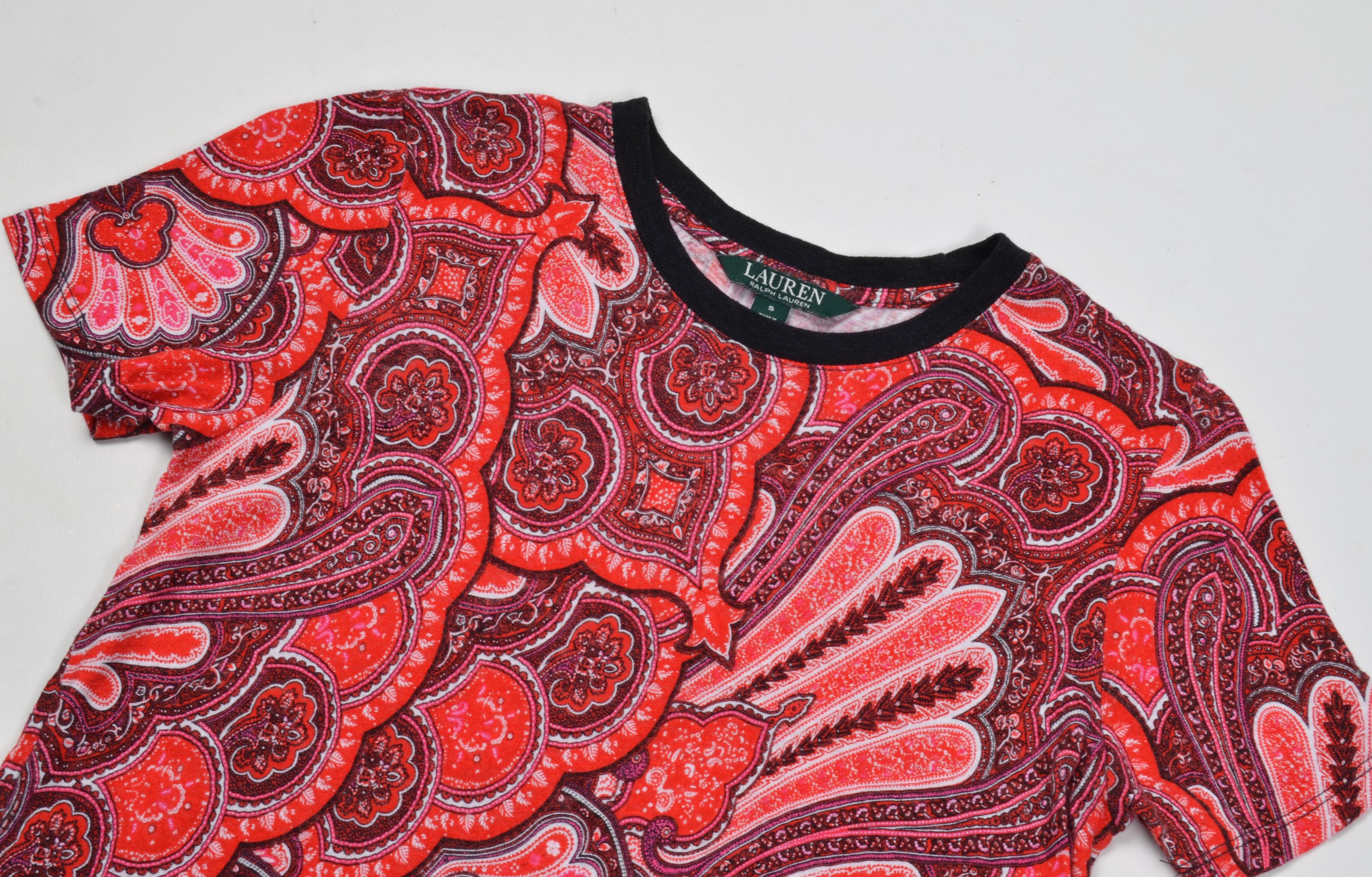 Polo Ralph Lauren × Ralph Lauren Ralph Lauren Multicolor Paisley Print Short Sleeve Top Size S / US 4 / IT 40 - 5 Thumbnail