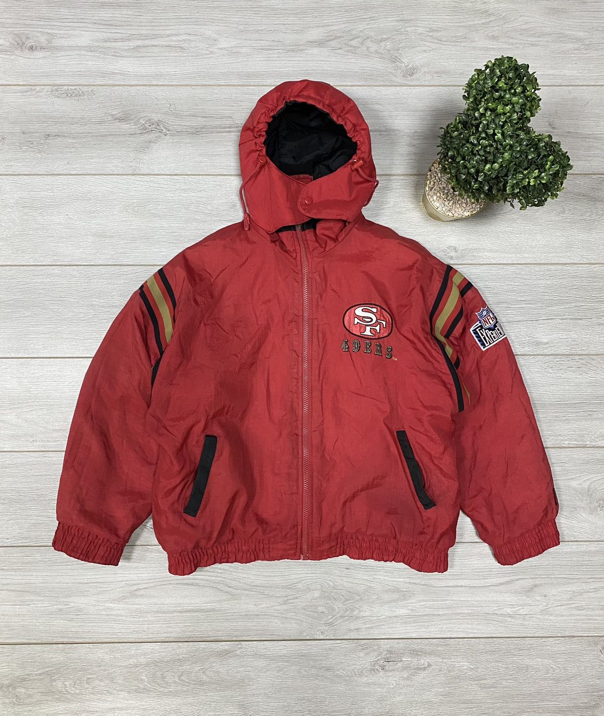 NFL San Francisco 49ers reversible Pro Player Bomber Jacket Size US XL / EU 56 / 4 - 4 Thumbnail