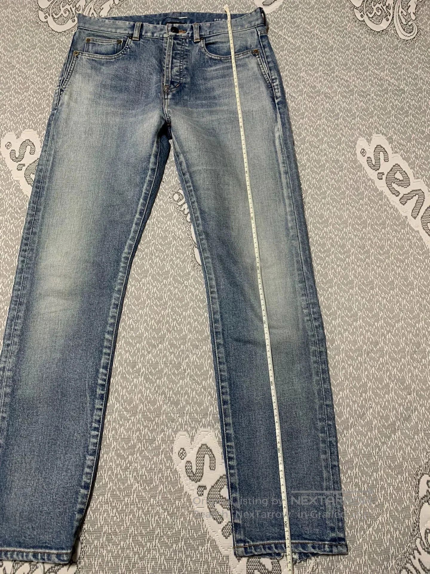 Saint Laurent Paris Saint Laurent SLP Washed Distressed Jeans. Size US 31 - 6 Thumbnail