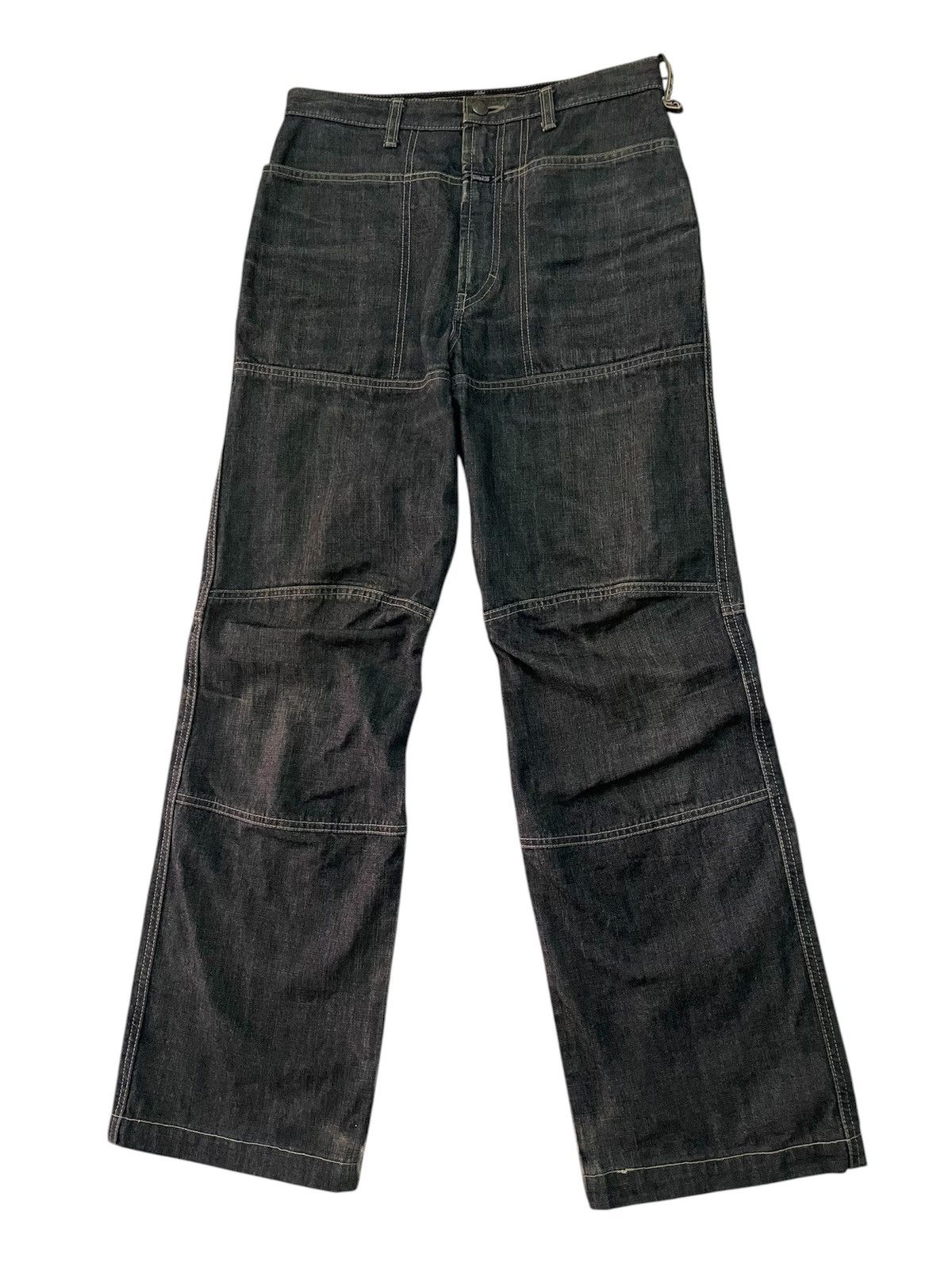 Designer × Marithe + Francois Girbaud Iconic 🔥 Marithe Francois Girbaud Side Tape Denim Pants Size US 30 / EU 46 - 1 Thumbnail