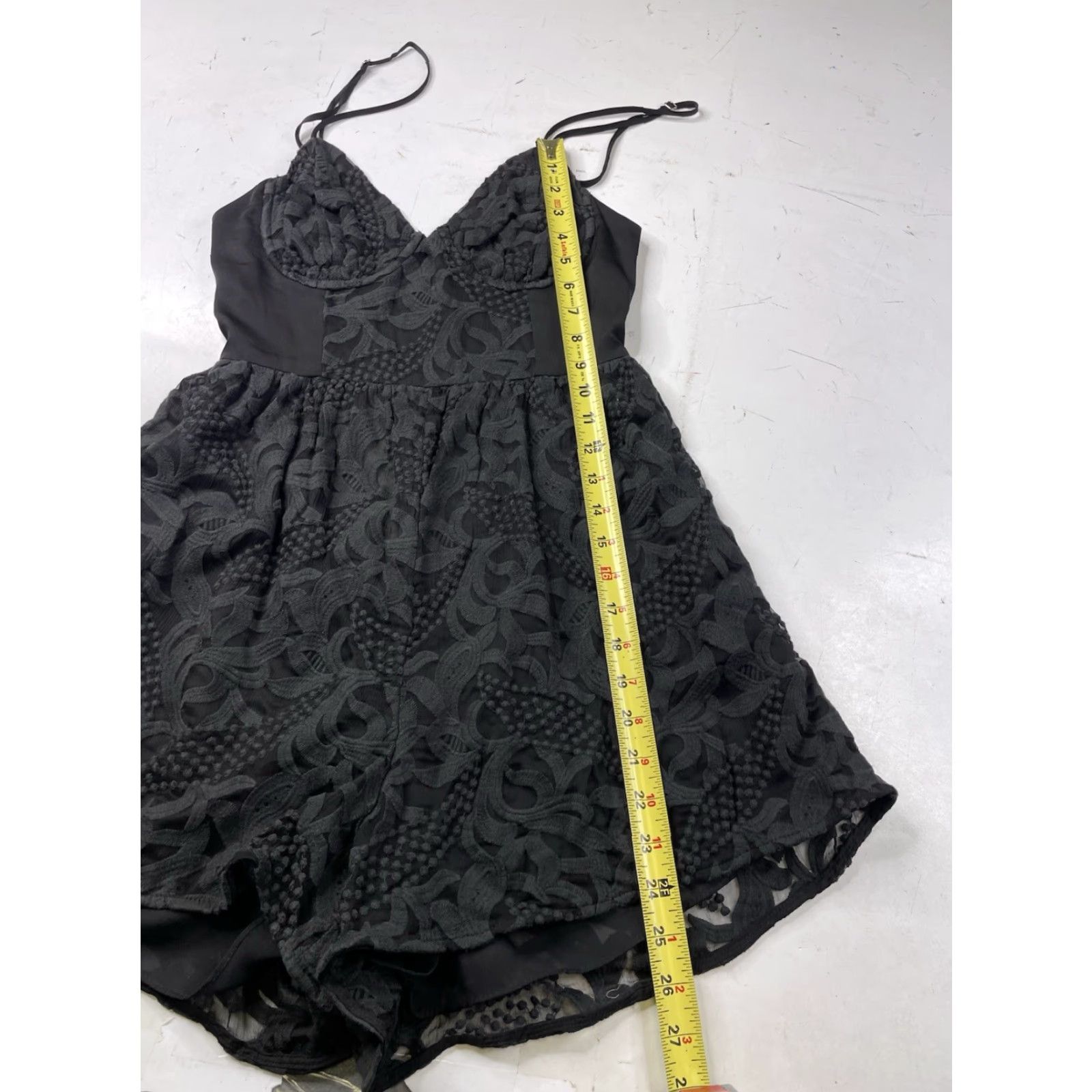 Zimmermann Zimmermann Romper One-Piece Cotton Knit Crochet Lace Sheer Black S Women Adult Small Size 28" / US 6 / IT 42 - 5 Thumbnail
