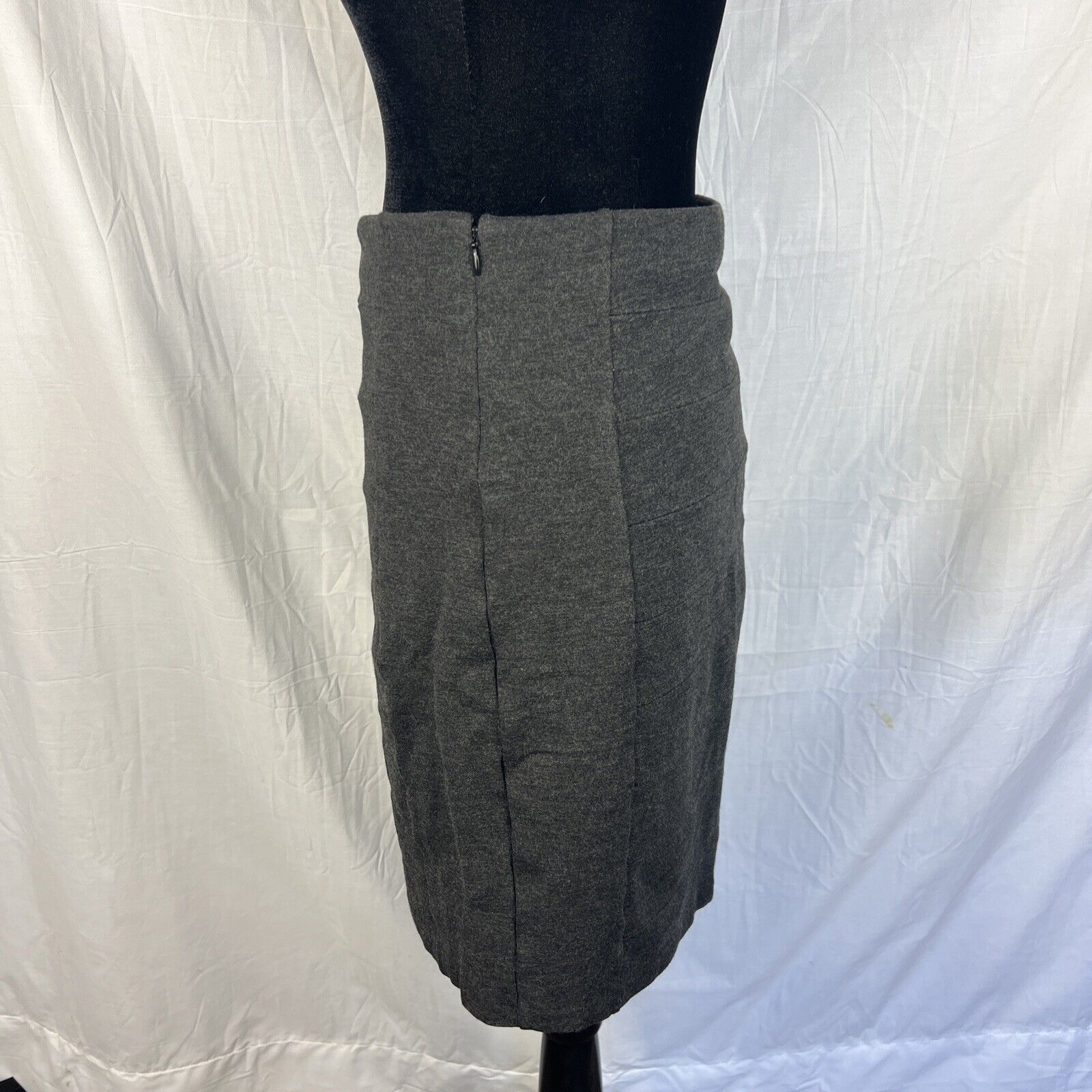 White House Black Market White House Black Market Skirt Sz 8 Gray Pencil Knee Length Size 30" / US 8 / IT 44 - 7 Thumbnail