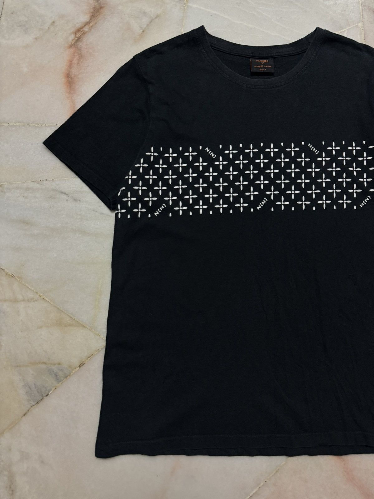 Number (N)ine NUMBER (N)INE X MALBORO ( N ) LOGO BLACK TSHIRT Size US M / EU 48-50 / 2 - 3 Thumbnail