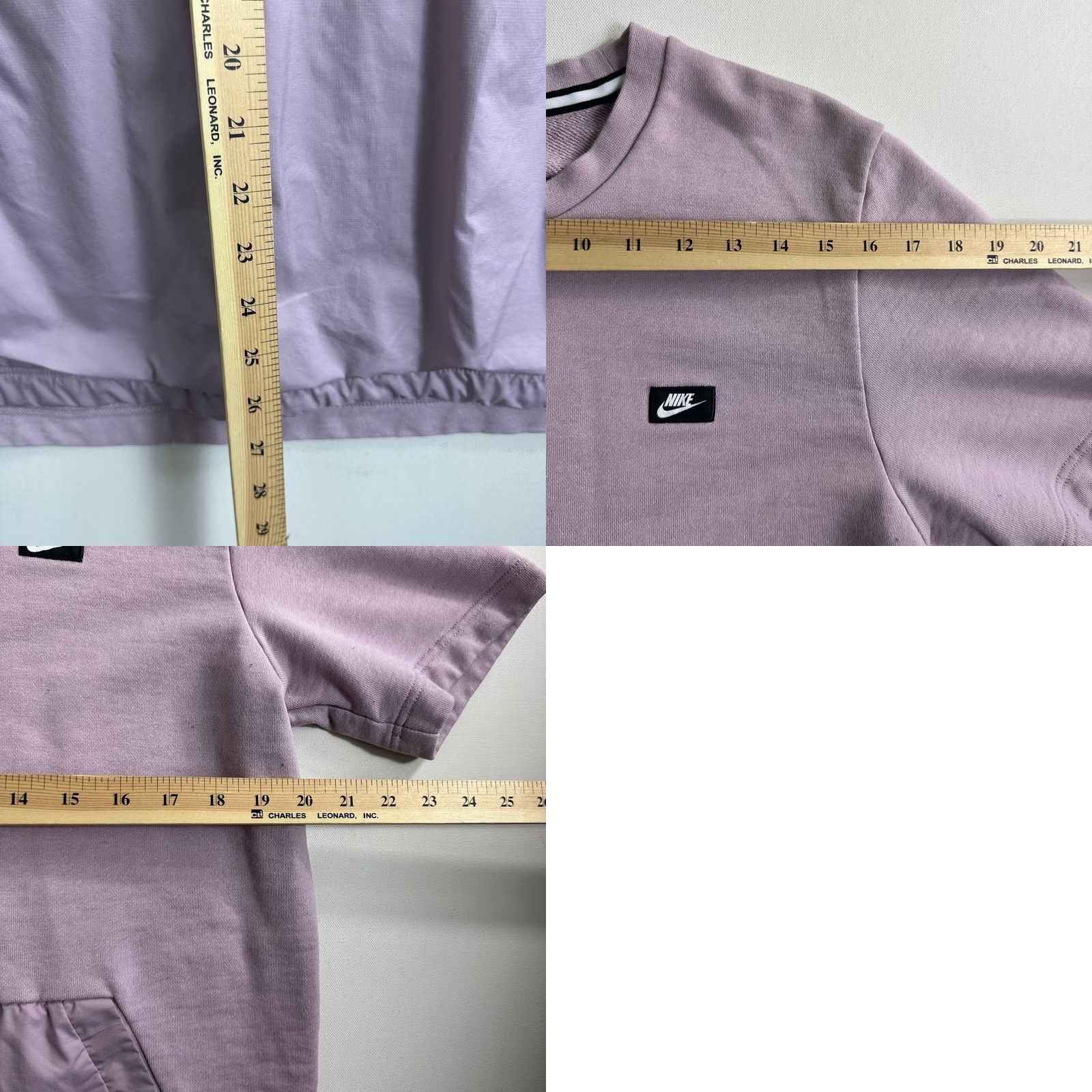 Nike VINTAGE? AUTHENTIC NIKE MODERN CREW FRONT MID POCKET SWEATSHIRT S/S PURPLE TOP 886910-694 Size US L / EU 52-54 / 3 - 8 Thumbnail