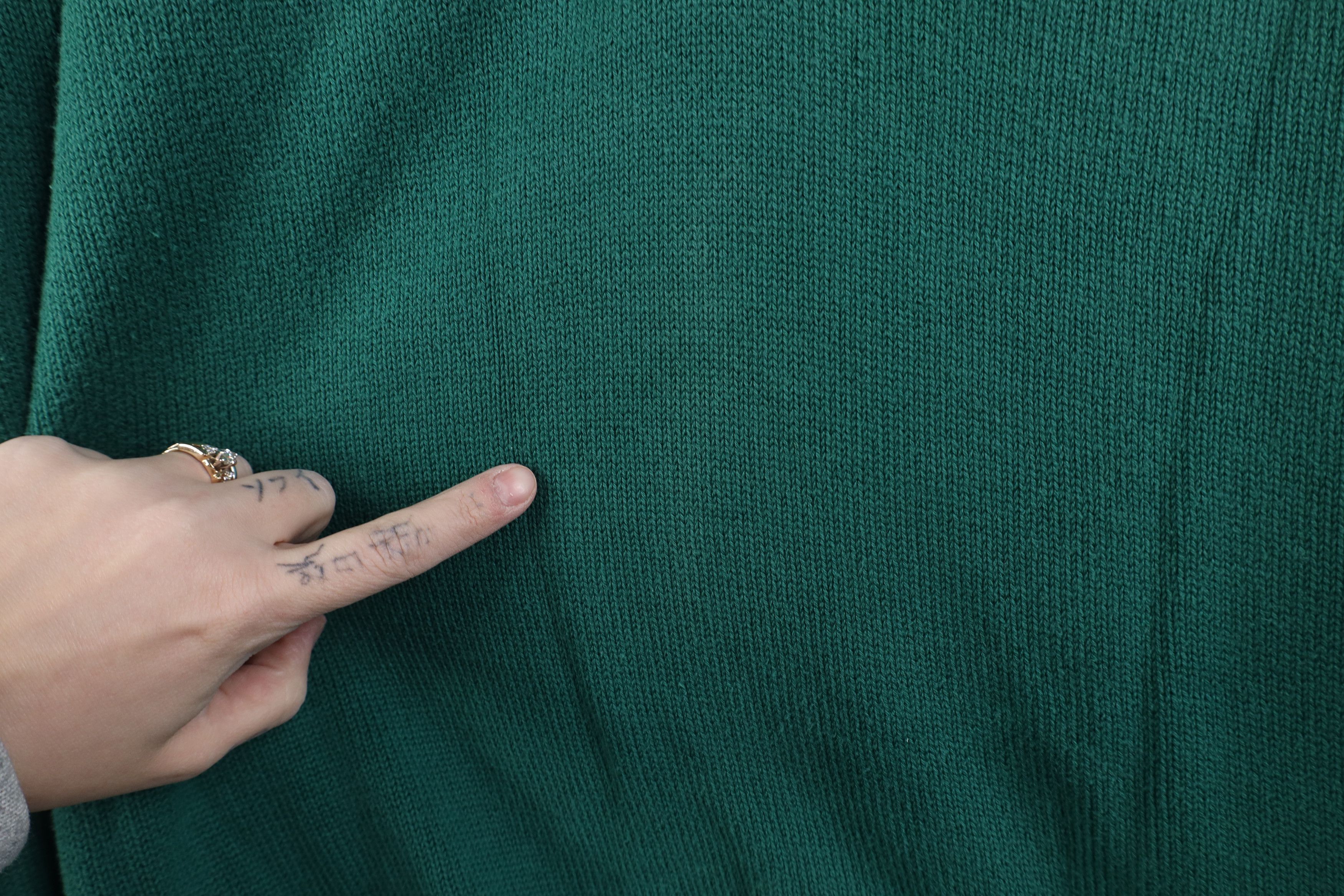 Izod Vintage 90s Izod Cotton Ribbed Knit V-Neck Sweater Green USA Size US L / EU 52-54 / 3 - 4 Thumbnail