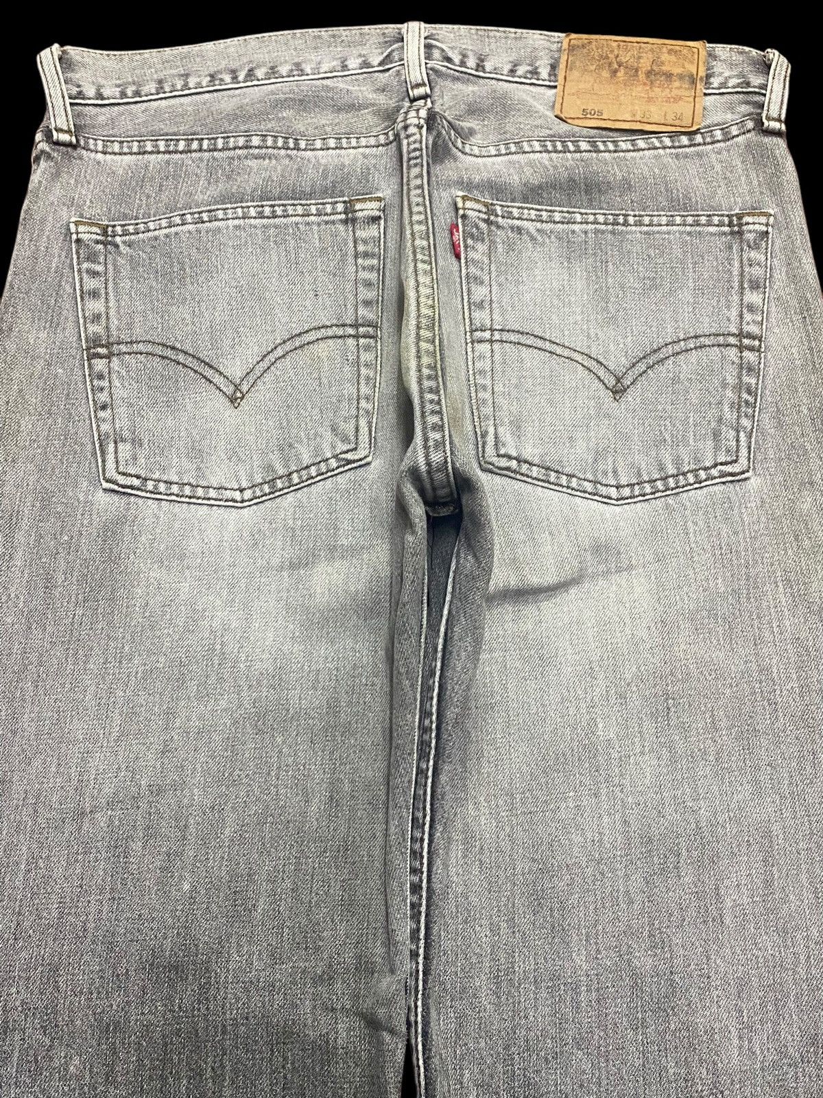 Levi's Vintage Clothing Vintage Levis 505 90’s Splatter Denim Loose Jeans Size US 32 / EU 48 - 4 Thumbnail