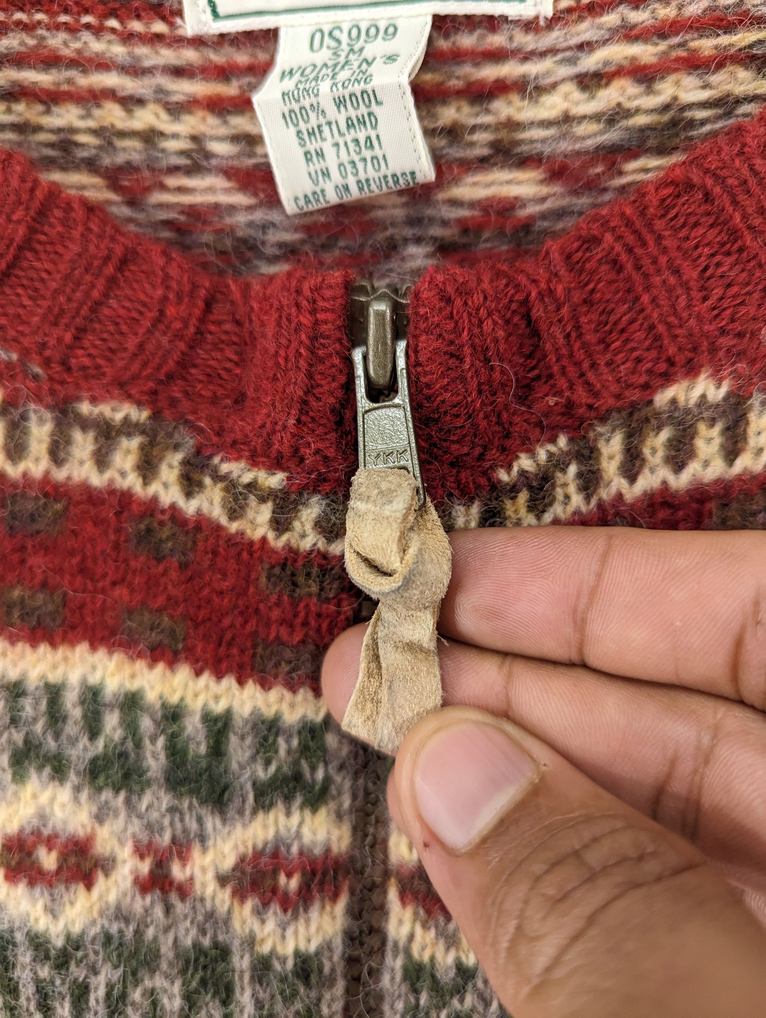 L.L. Bean L L Bean Native Wool Zipper Cardigan Jacket Size M / US 6-8 / IT 42-44 - 6 Thumbnail