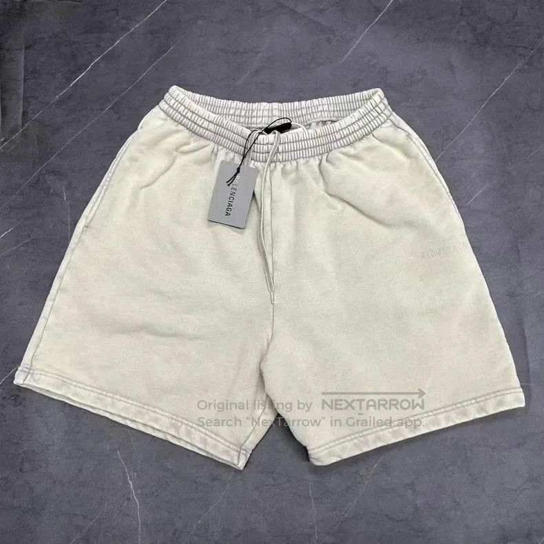 Balenciaga Balenciaga 25 Distressed Logo Shorts. Size US 34 / EU 50 - 1 Thumbnail