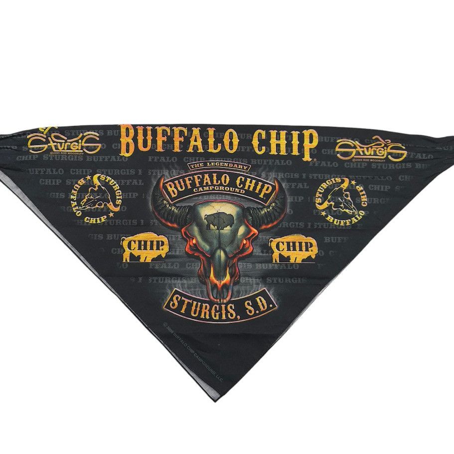 Other Sturgis South Dakota Handkerchief Scarf 2009 Buffalo Chip Size ONE SIZE - 2 Thumbnail