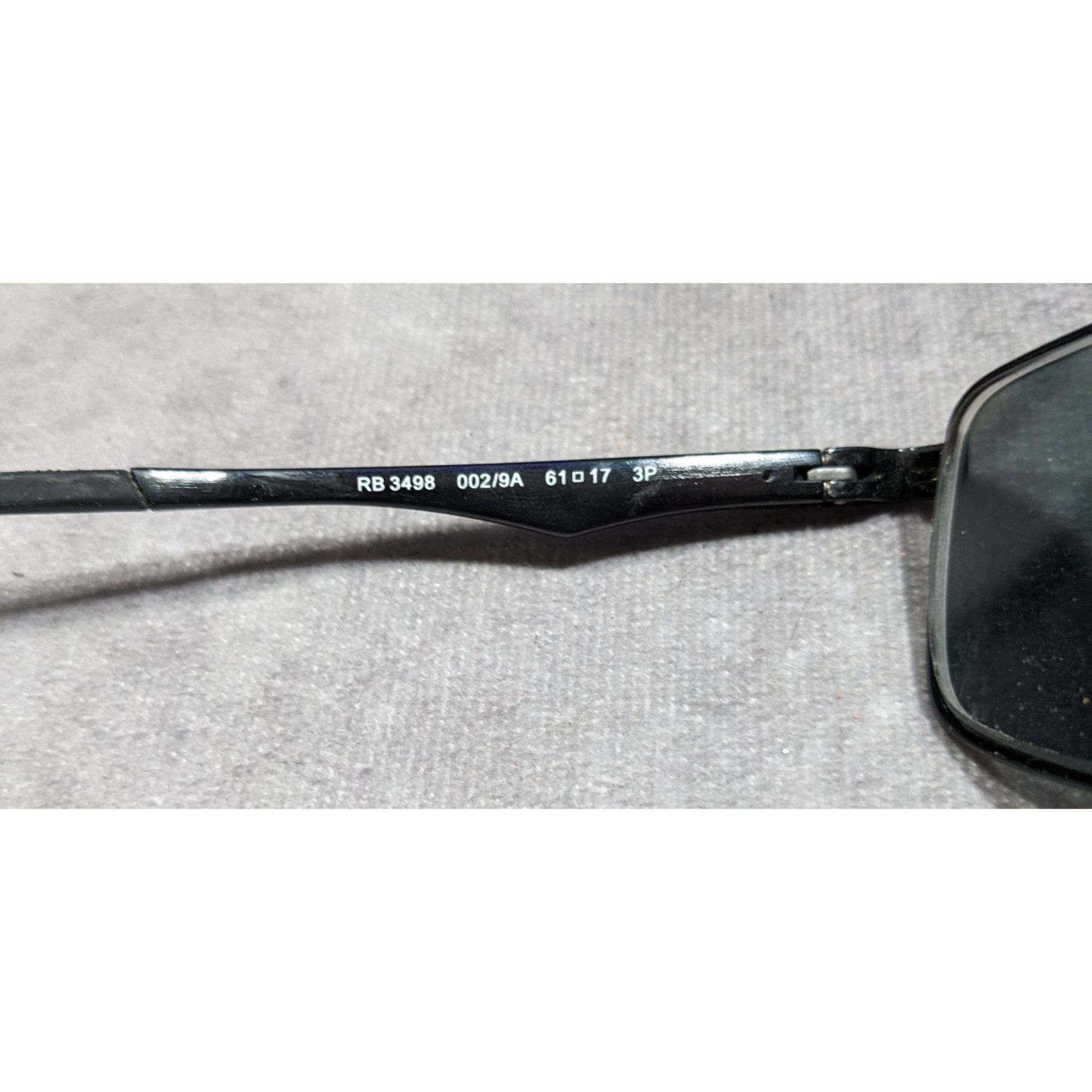 RayBan RayBan RB3498 Black Sunglasses FRAMES ONLY Size ONE SIZE - 7 Thumbnail