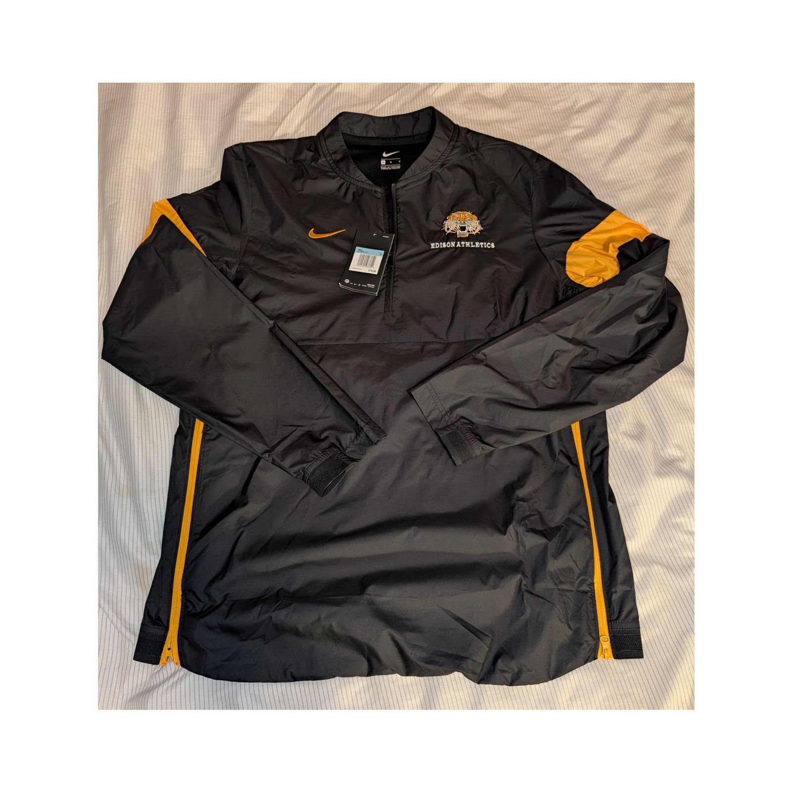 Nike NWT! Nike Windbreaker Pullover Edison Tigers Athletics Med Size US M / EU 48-50 / 2 - 1 Thumbnail