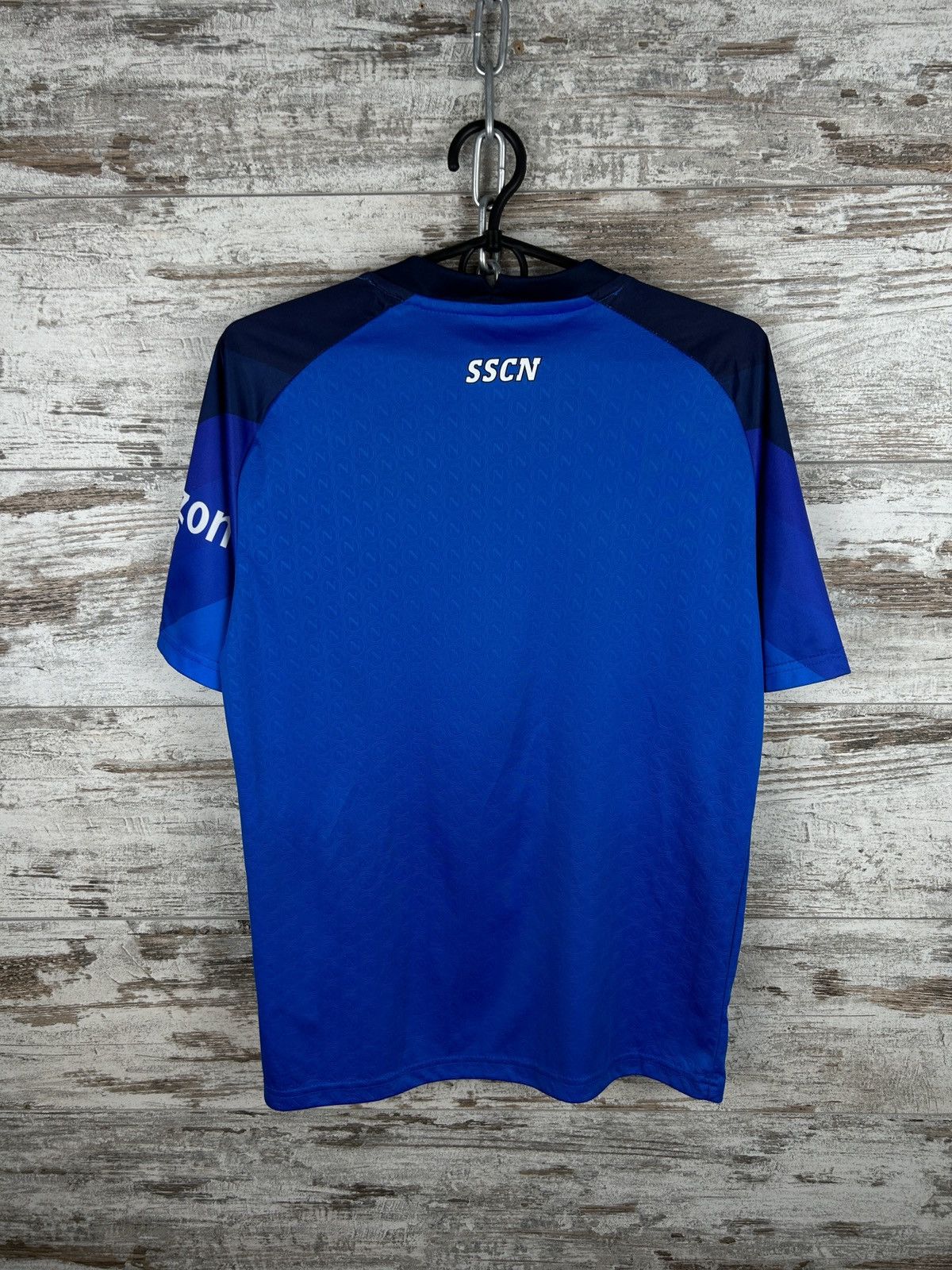 Emporio Armani × Vintage Mens Vintage EA7 SC Napoli T-shirt soccer jersey SSCN Size US S / EU 44-46 / 1 - 8 Thumbnail