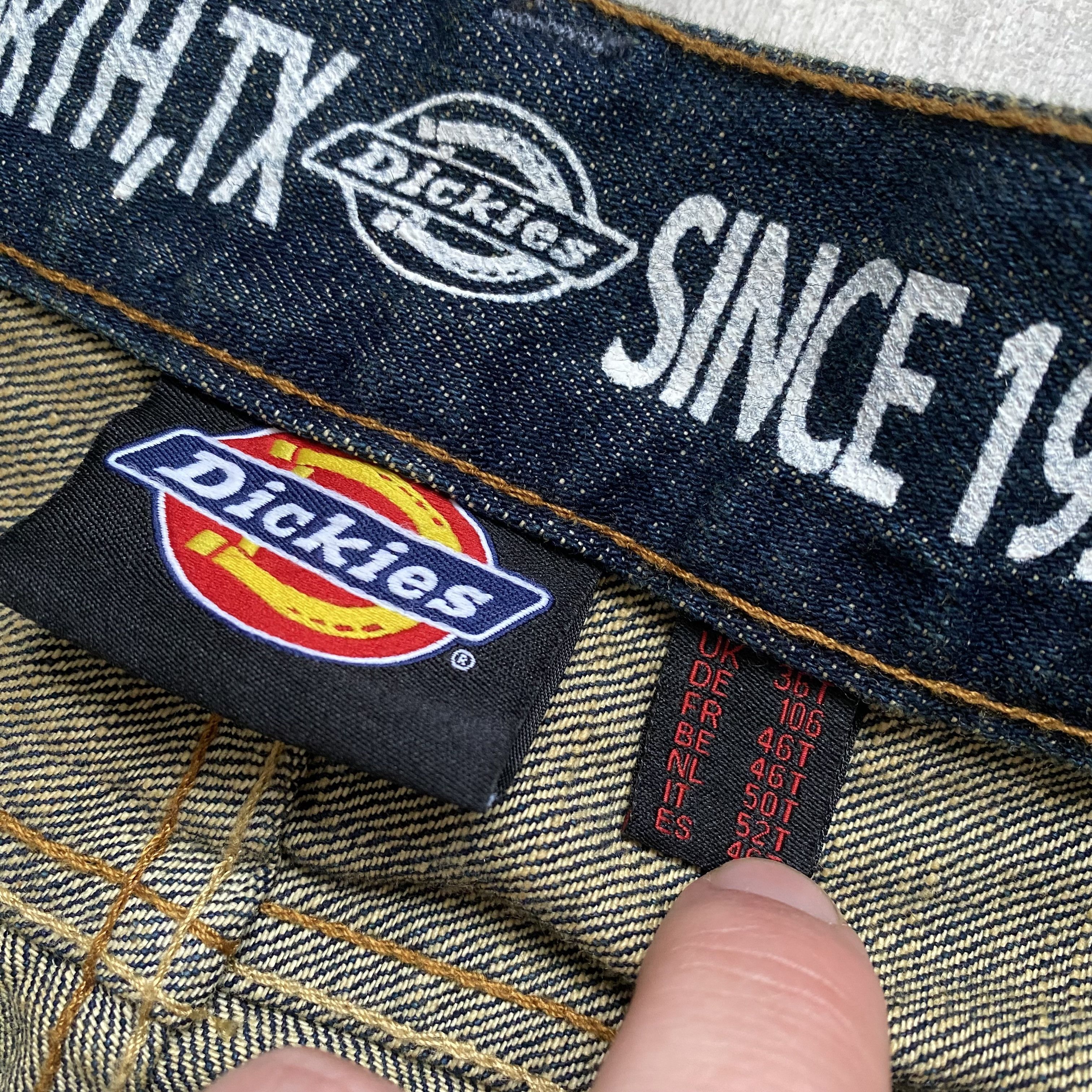 Dickies Vintage 2000s Diskies denim pants Skater baggy jeans Size US 36 / EU 52 - 8 Thumbnail