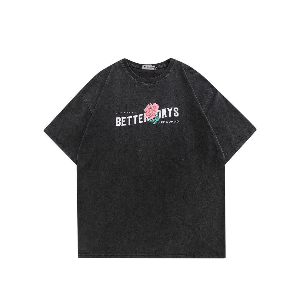 Japanese Brand × Vintage Rose print fashion trend loose washed distressed tee Size US M / EU 48-50 / 2 - 2 Thumbnail