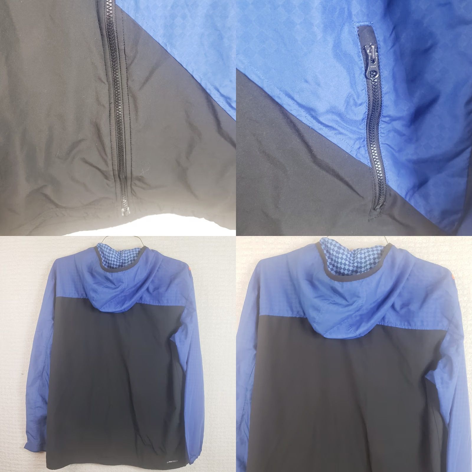 Adidas Adidas Track Jacket Mens L Blue Full Zip Hooded Clima Proof Striped Size US L / EU 52-54 / 3 - 8 Thumbnail