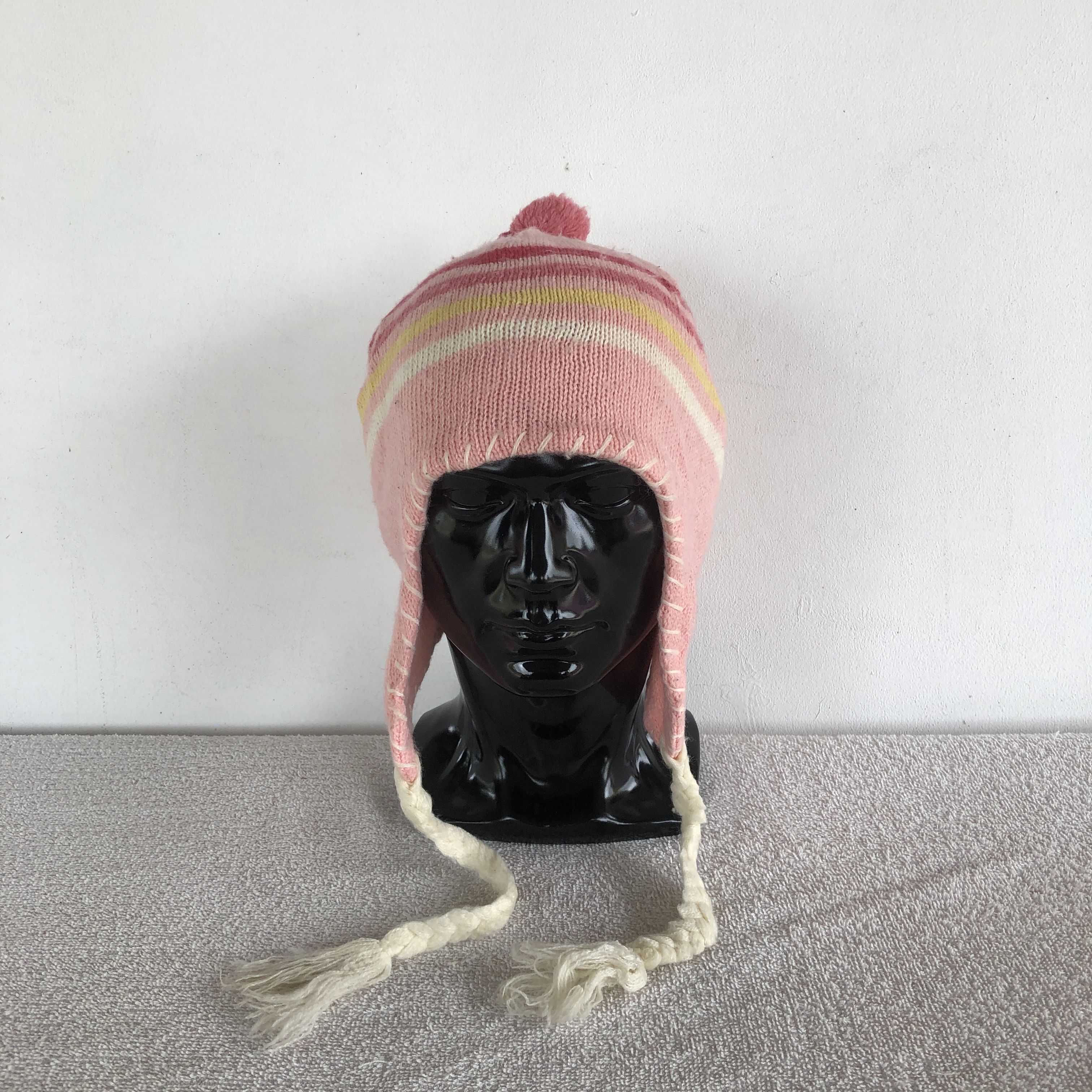 Japanese Brand Vintage 90s Hush Hush Earflap Beanie Snow Caps Hats Size ONE SIZE - 2 Thumbnail
