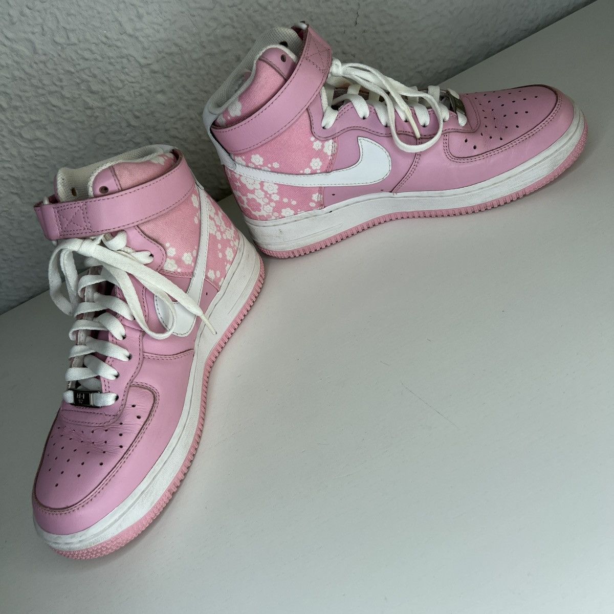 Nike × Vintage Nike Air Force 1 High Perfect Pink White Sneakers Shoes Y2K Size US 7.5 / IT 37.5 - 5 Thumbnail