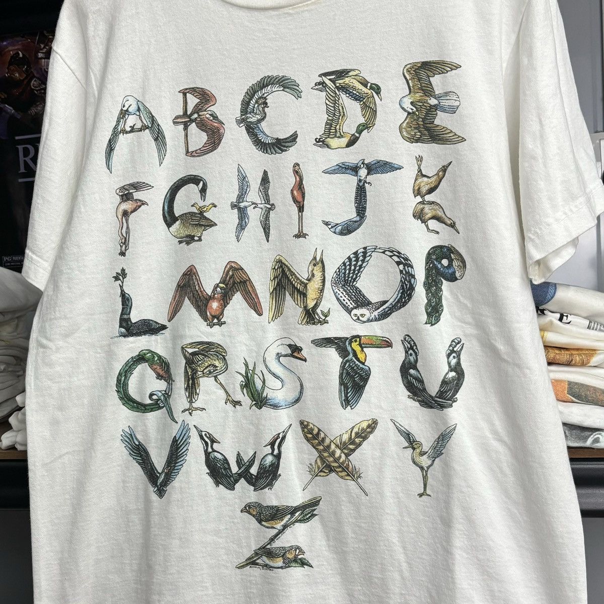 Vintage RARE! Vintage 90’s Art Animal Tee Alphabet Size US L / EU 52-54 / 3 - 2 Thumbnail