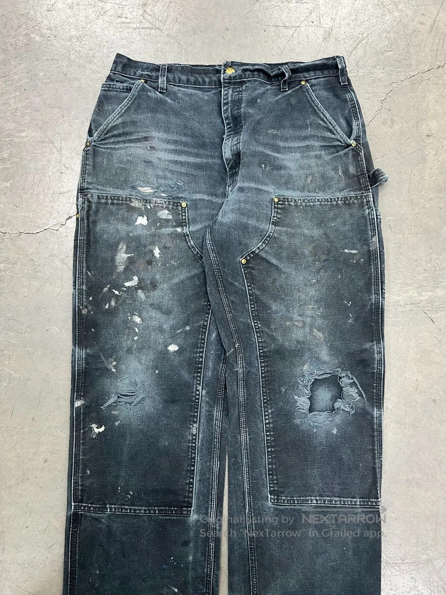 Vintage Vintage Carhartt B01 Black Faded. Size US 28 / EU 44 - 2 Thumbnail