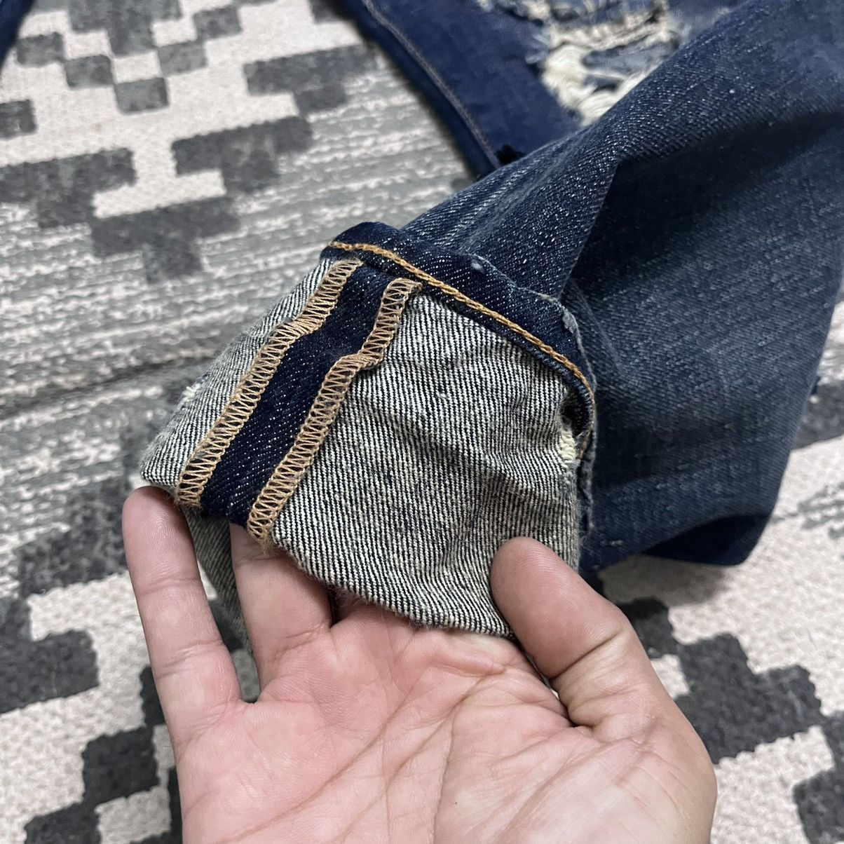 Denim & Supply Ralph Lauren Authentic Denim & Supply by Ralph Lauren Patchwork Jeans Size US 30 / EU 46 - 6 Thumbnail