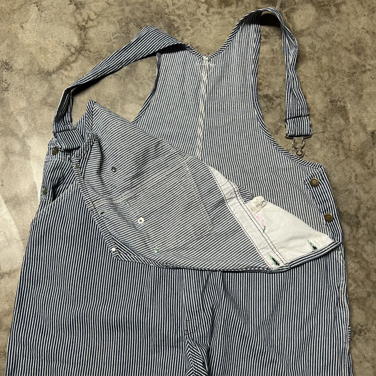 Oshkosh × Vintage Vintage 60’s OshKosh Bgosh Vestbak Hickory Stripe Overalls Size US 44 / EU 60 - 5 Thumbnail