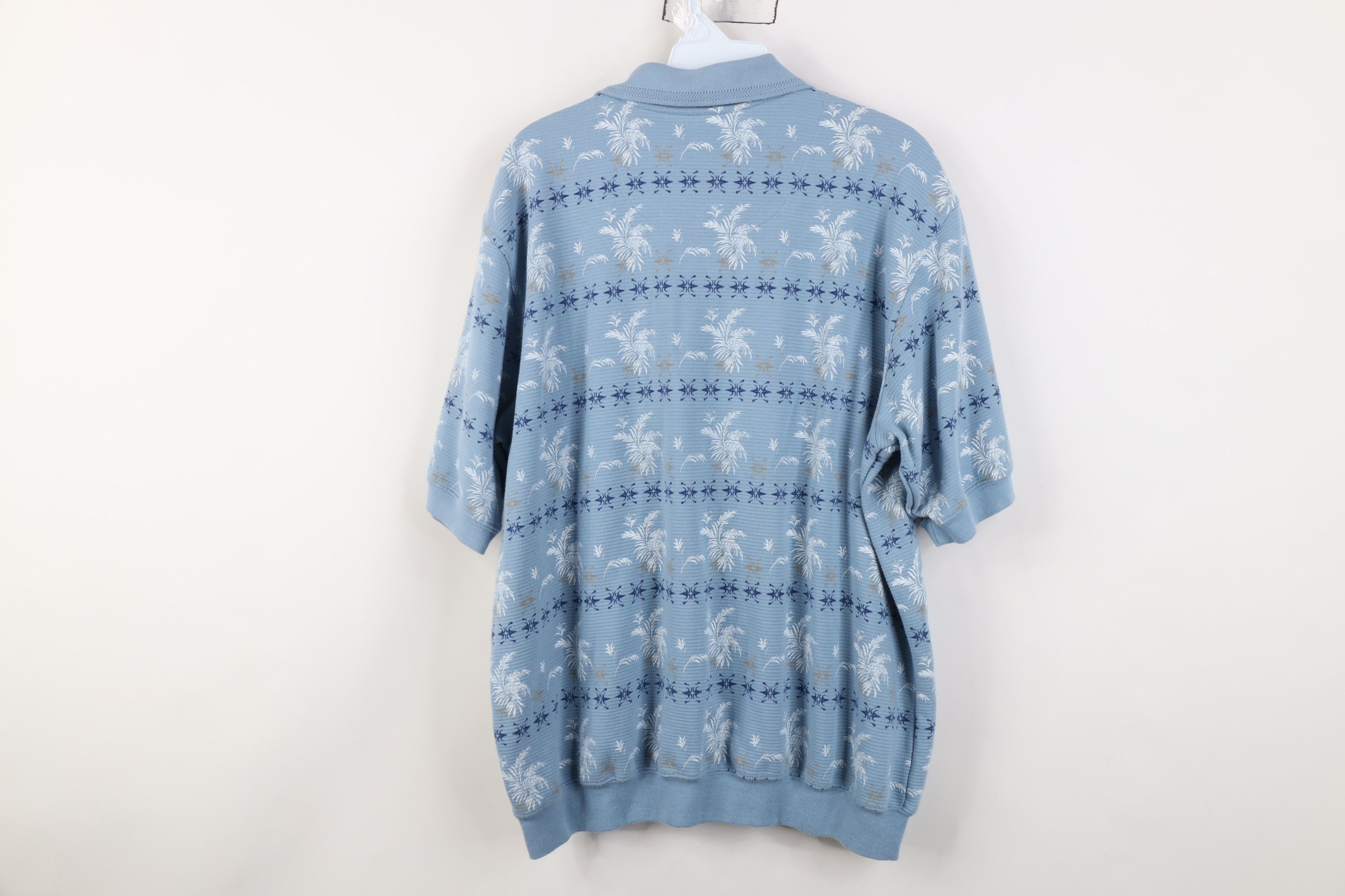 Vintage Vintage 90s Streetwear Geometric Leaf Pullover Polo Shirt Size US L / EU 52-54 / 3 - 10 Thumbnail
